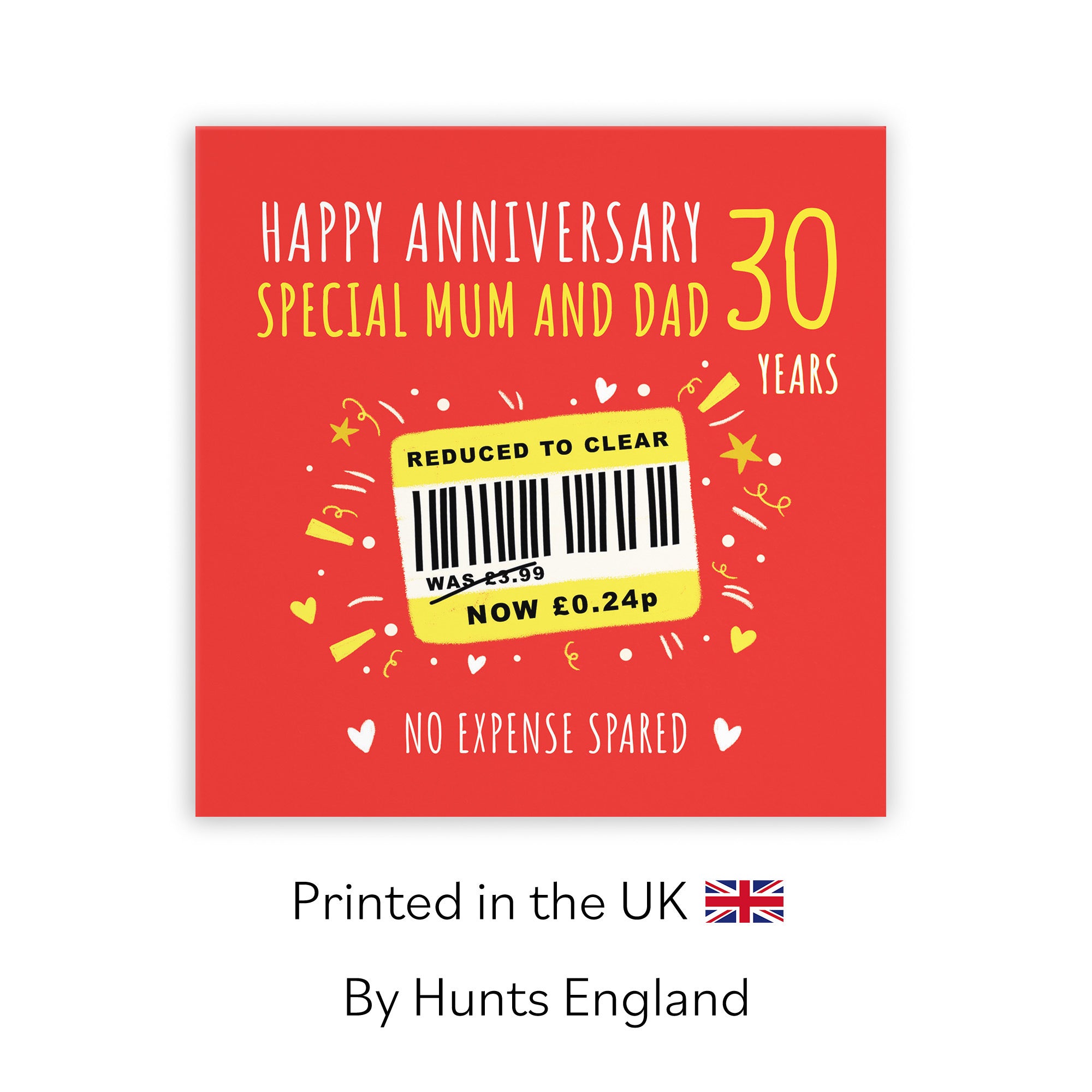 30th Mum And Dad Anniversary Card Reduced To Clear Moments - Default Title (BS00223)