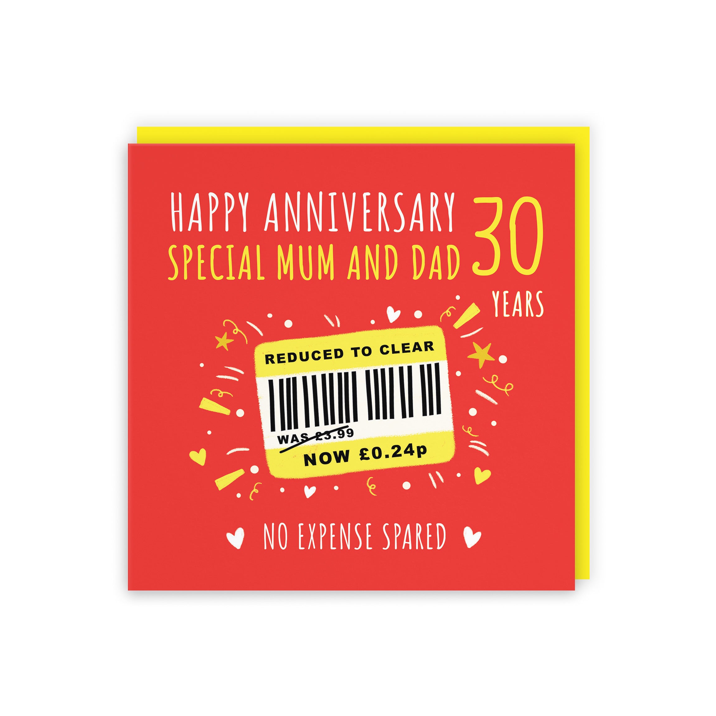 30th Mum And Dad Anniversary Card Reduced To Clear Moments - Default Title (BS00223)