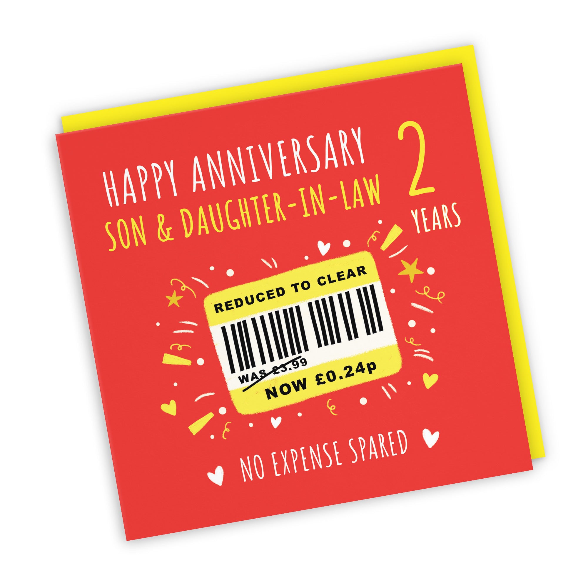 2nd Son And Daughter-in-Law Anniversary Card Reduced To Clear Moments - Default Title (BS00227)