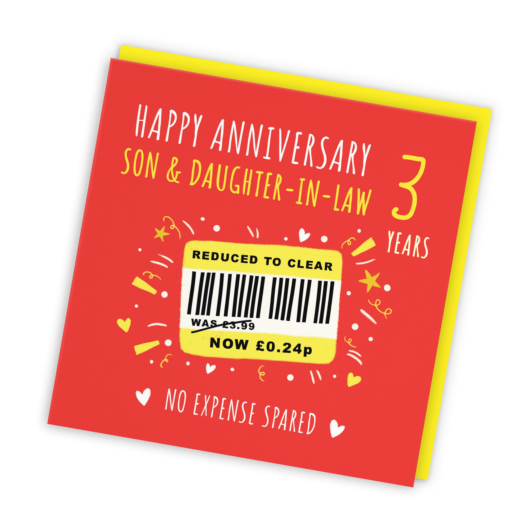 3rd Son And Daughter-in-Law Anniversary Card Reduced To Clear Moments - Default Title (BS00228)