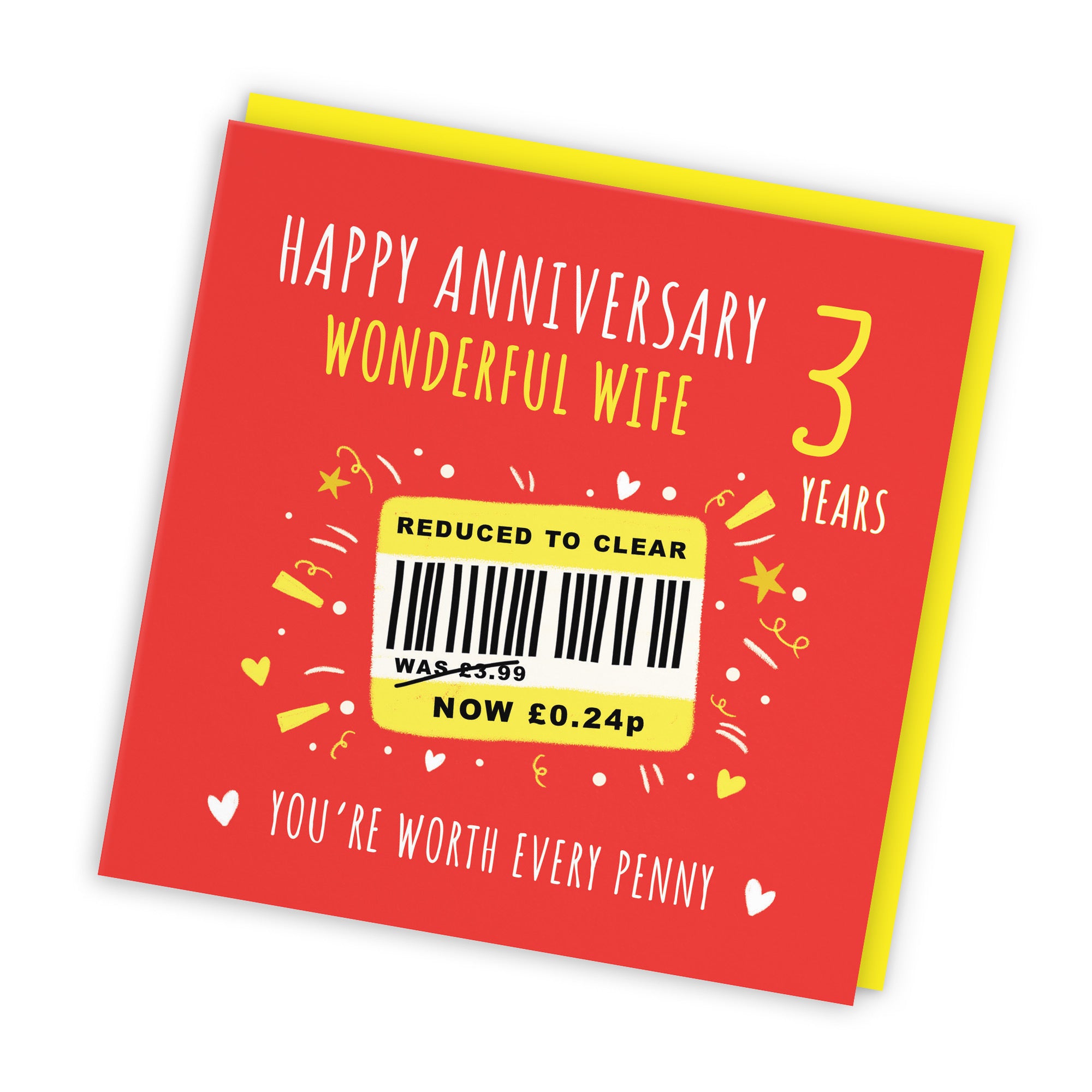 3rd Wife Anniversary Card Reduced To Clear Moments - Default Title (BS00234)