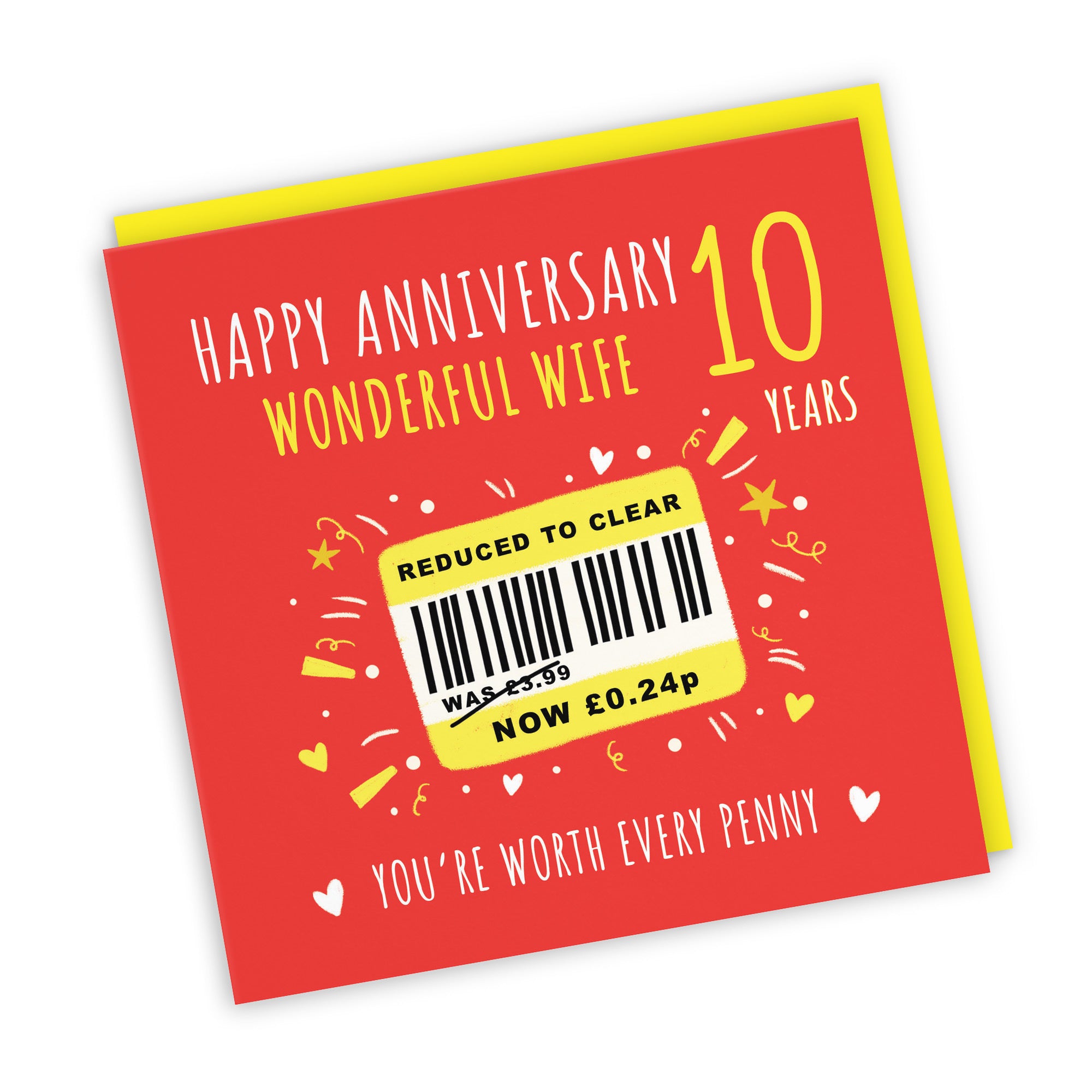 10th Wife Anniversary Card Reduced To Clear Moments - Default Title (BS00241)