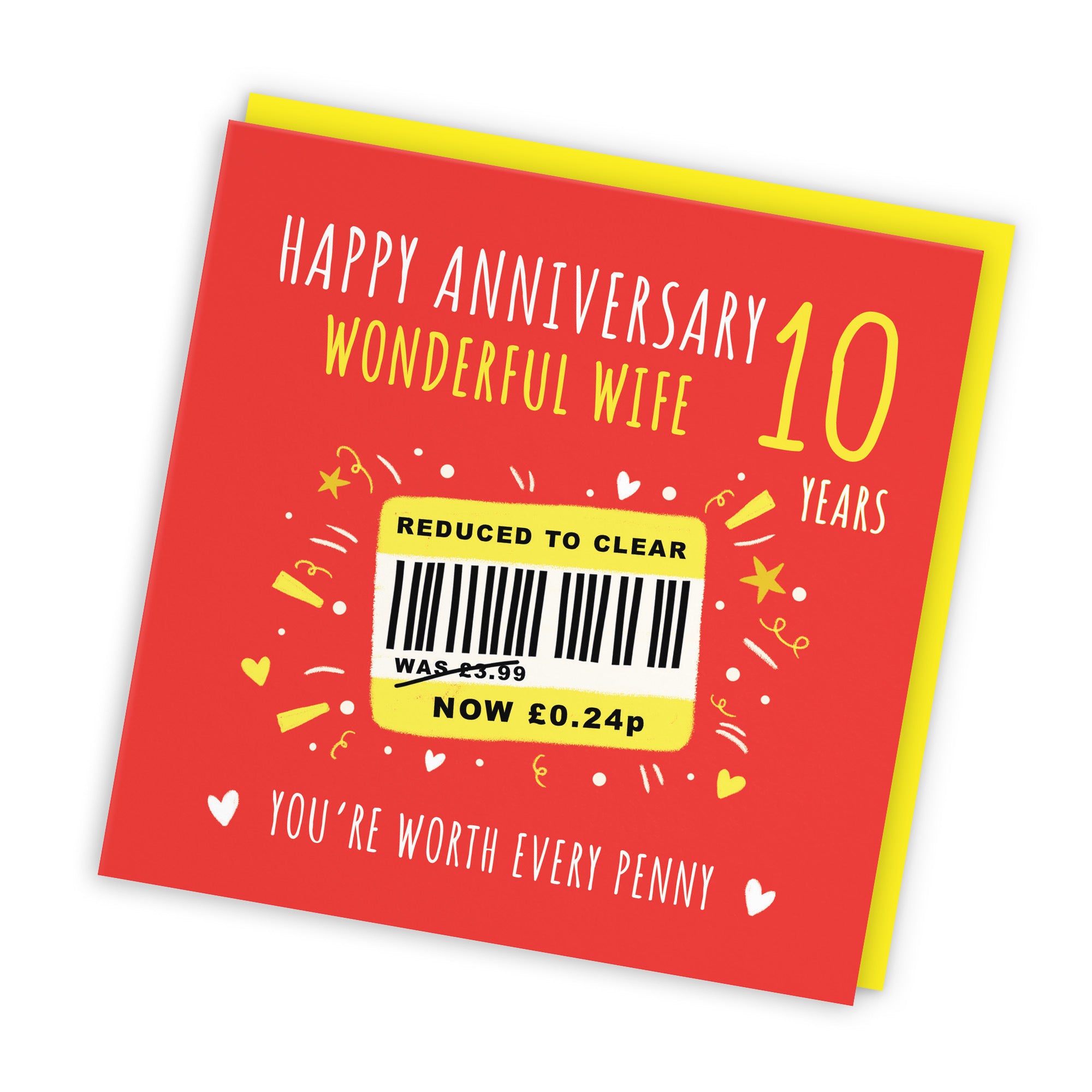 10th Wife Anniversary Card Reduced To Clear Moments - Default Title (BS00241)