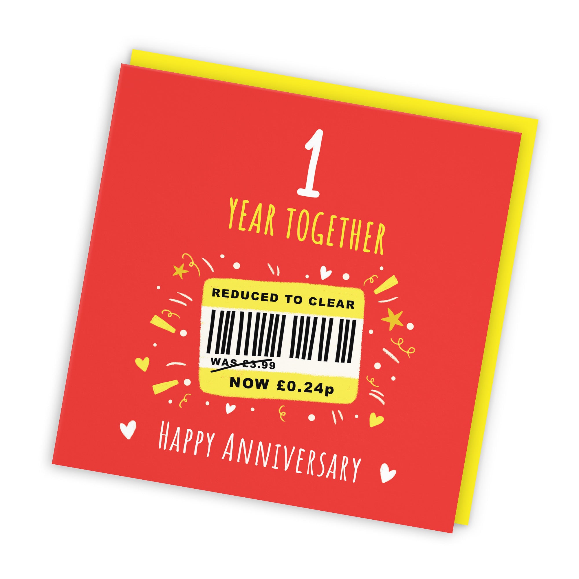 1st Anniversary Card Reduced To Clear Moments - Default Title (BS00244)