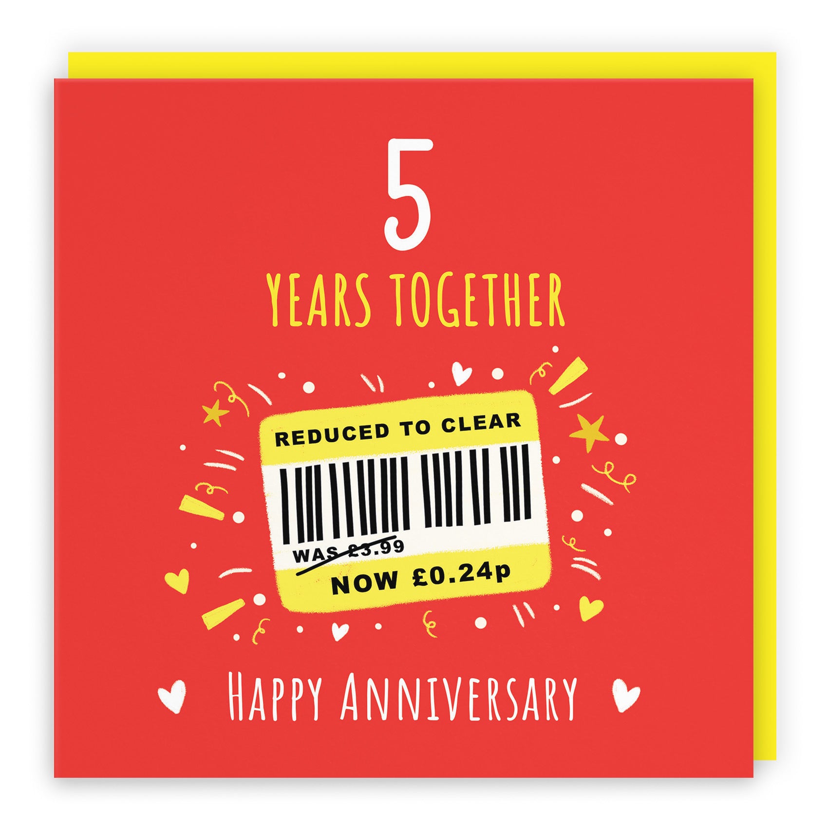 5th Anniversary Card Reduced To Clear Moments - Default Title (BS00248)