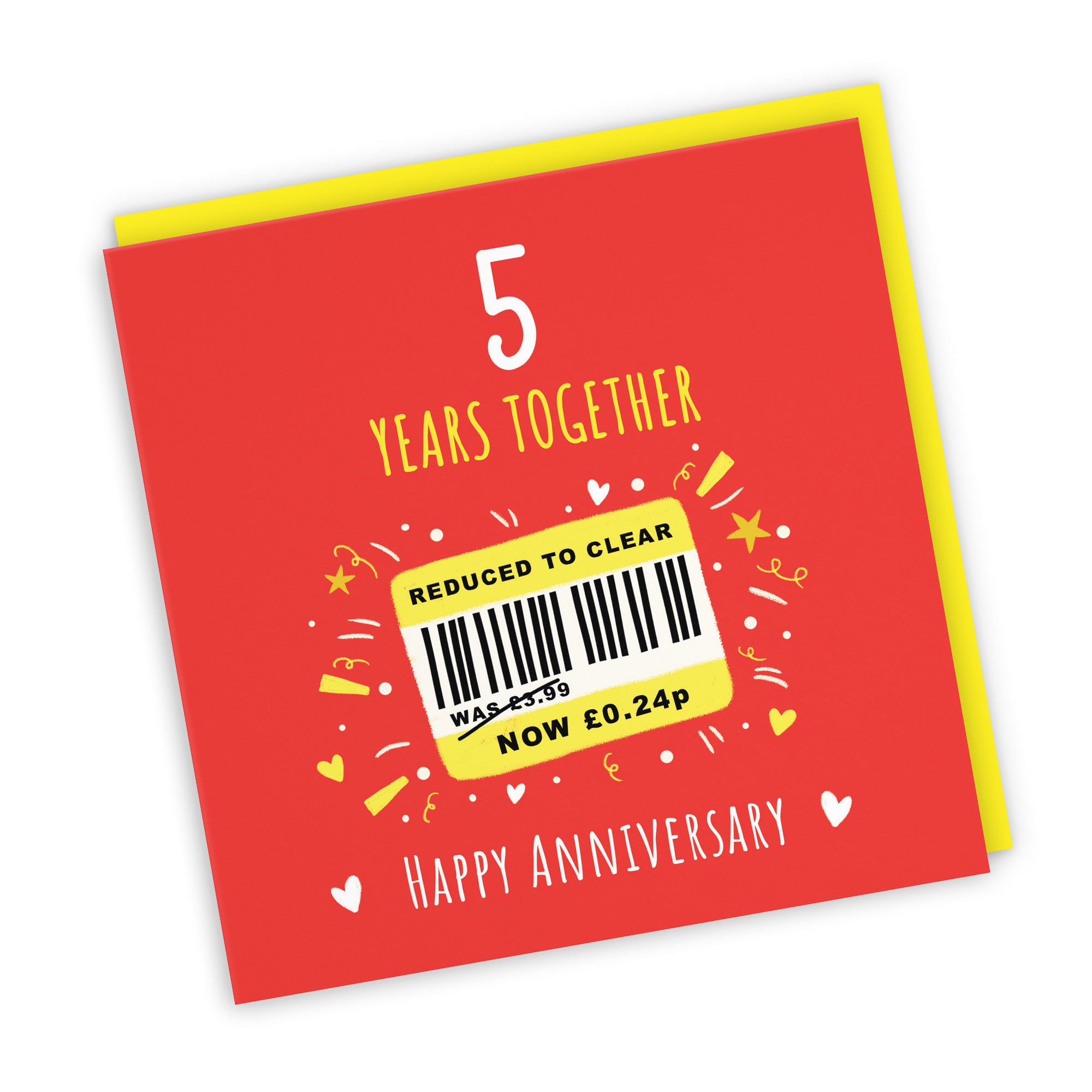 5th Anniversary Card Reduced To Clear Moments - Default Title (BS00248)