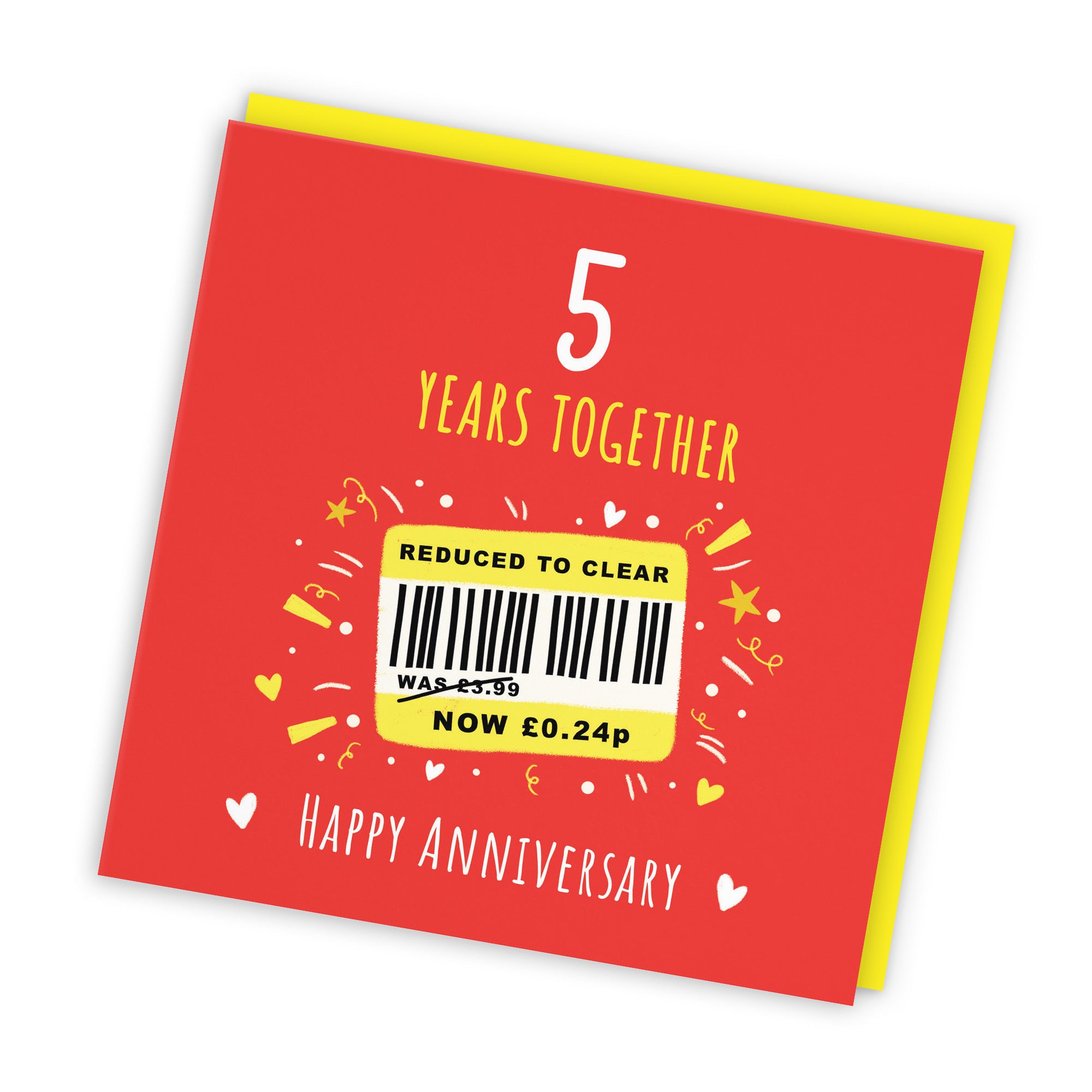 5th Anniversary Card Reduced To Clear Moments - Default Title (BS00248)