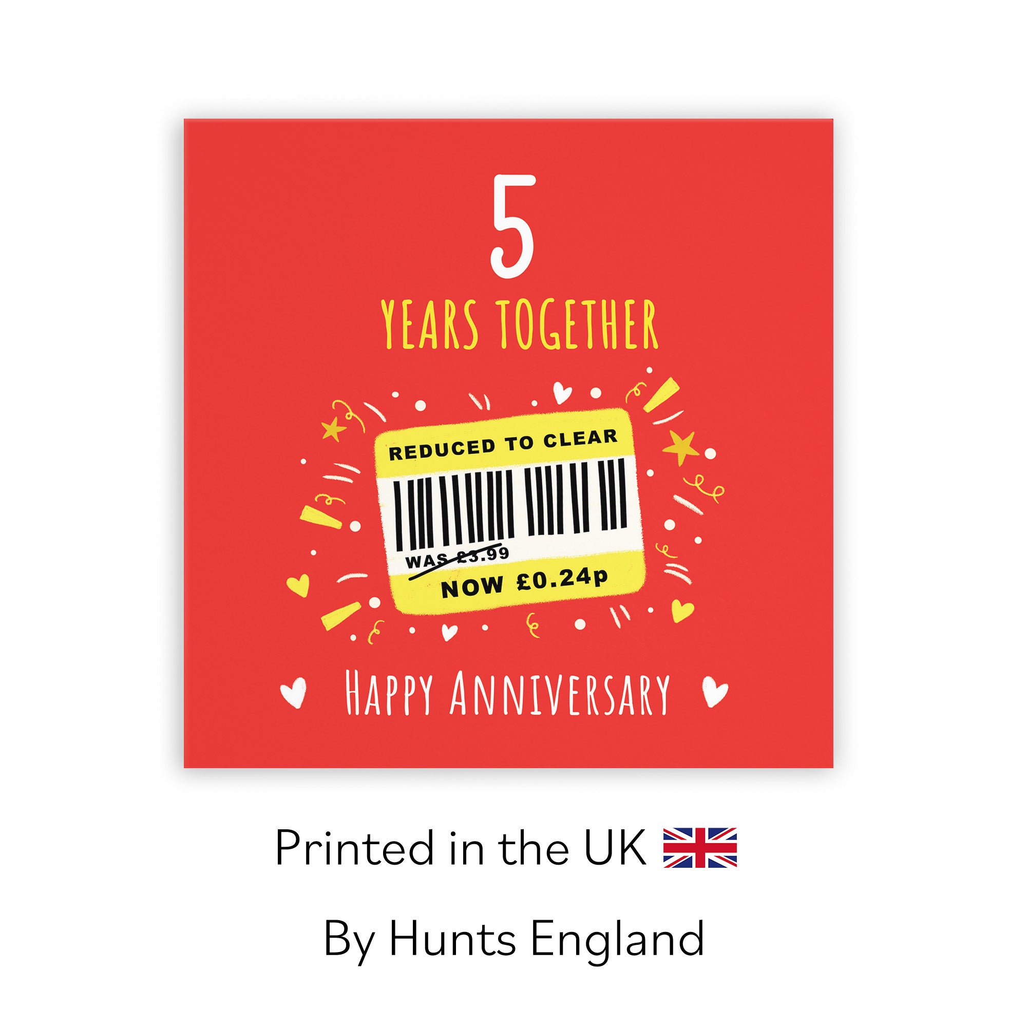 5th Anniversary Card Reduced To Clear Moments - Default Title (BS00248)