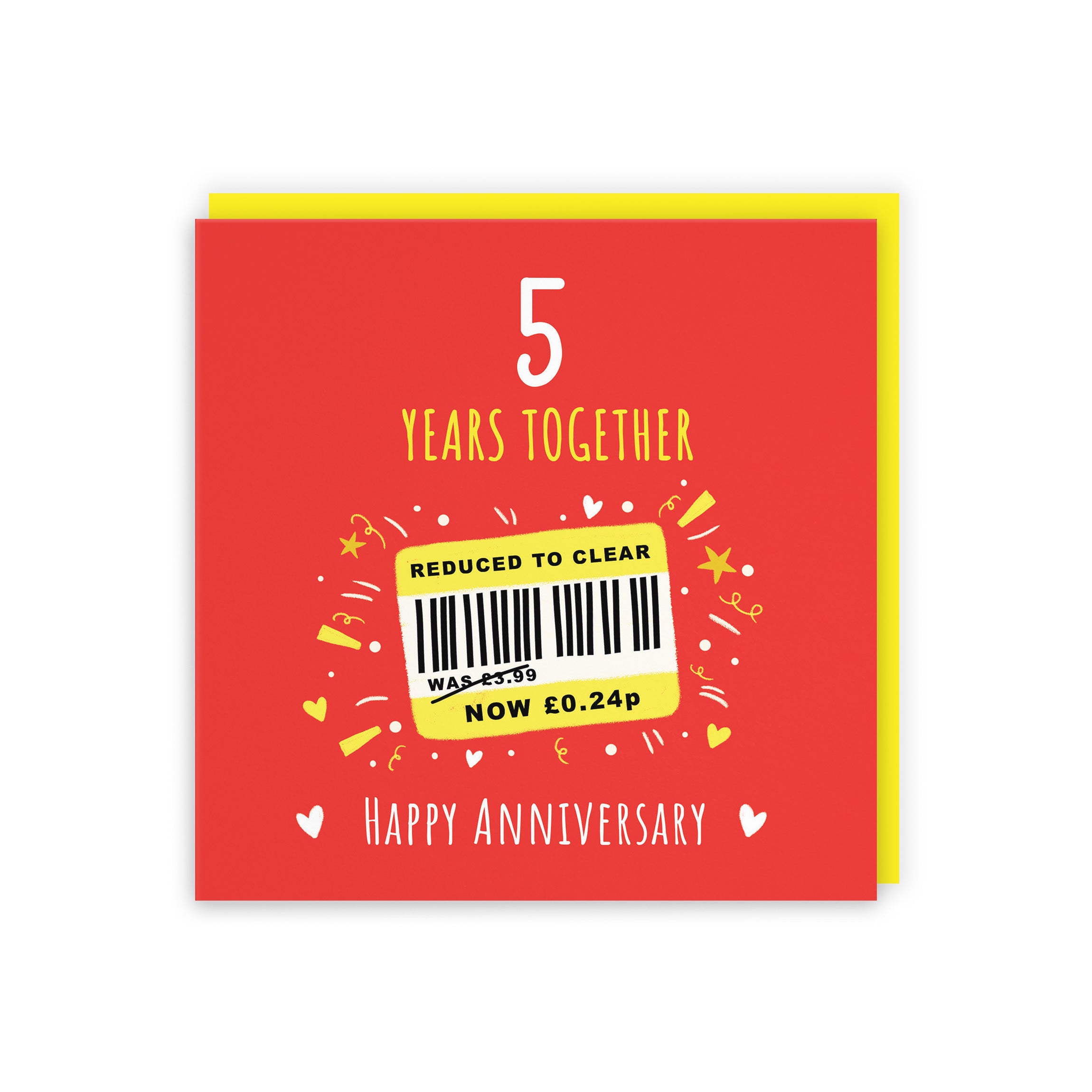 5th Anniversary Card Reduced To Clear Moments - Default Title (BS00248)