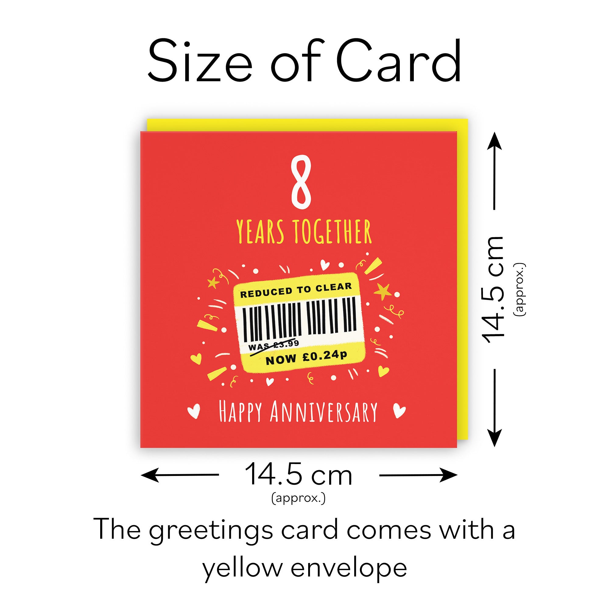 8th Anniversary Card Reduced To Clear Moments - Default Title (BS00251)