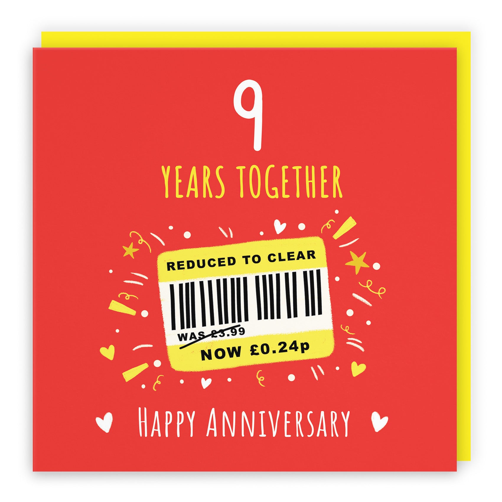 9th Anniversary Card Reduced To Clear Moments - Default Title (BS00252)