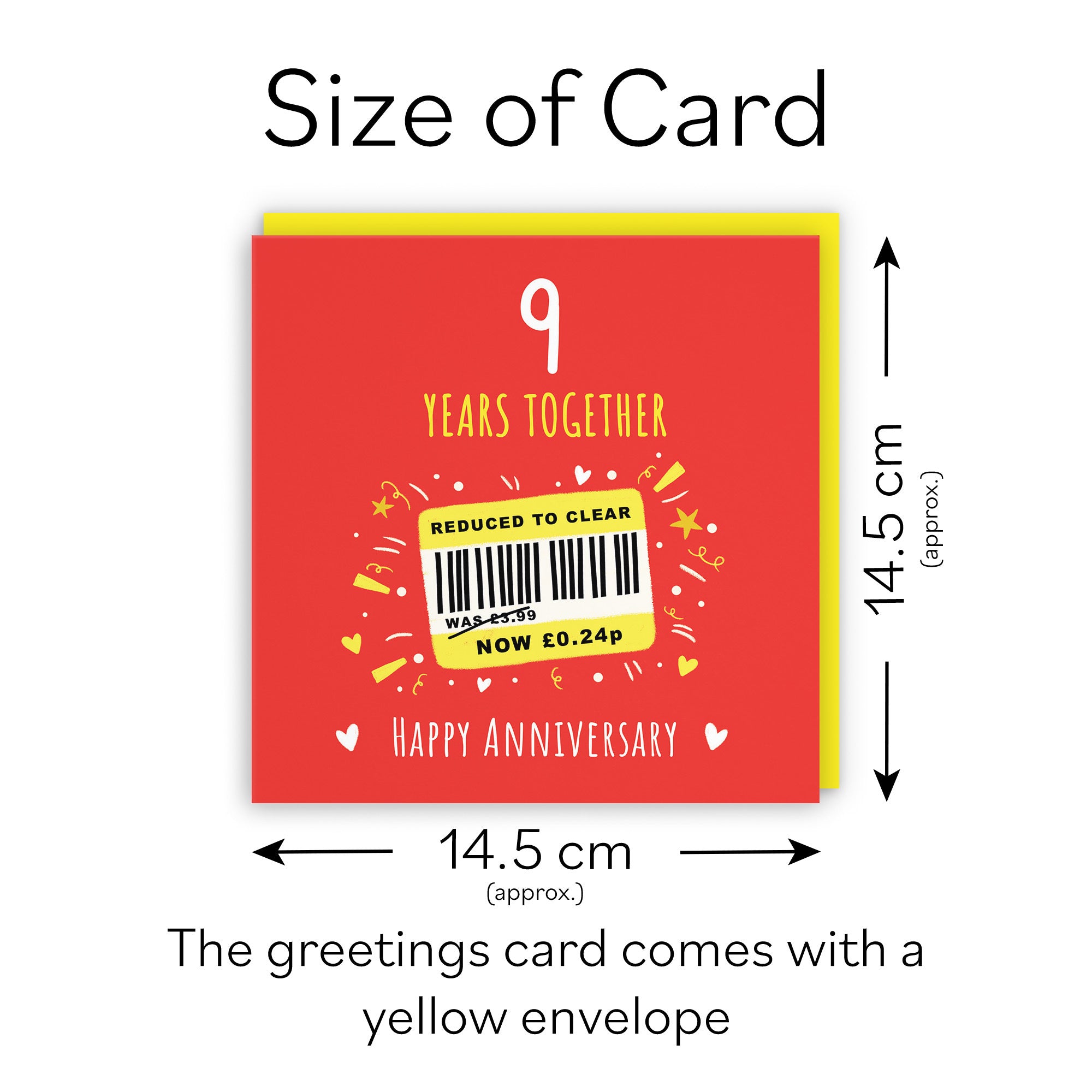 9th Anniversary Card Reduced To Clear Moments - Default Title (BS00252)