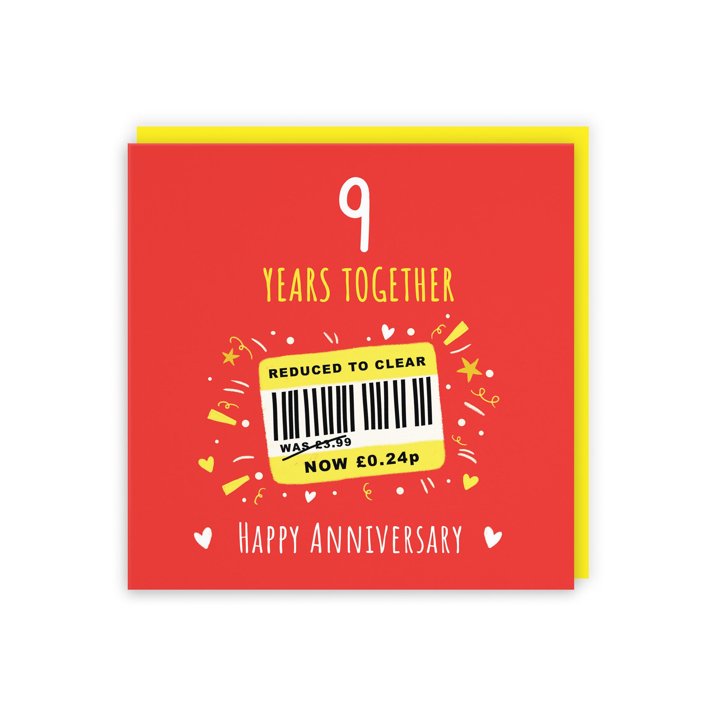 9th Anniversary Card Reduced To Clear Moments - Default Title (BS00252)