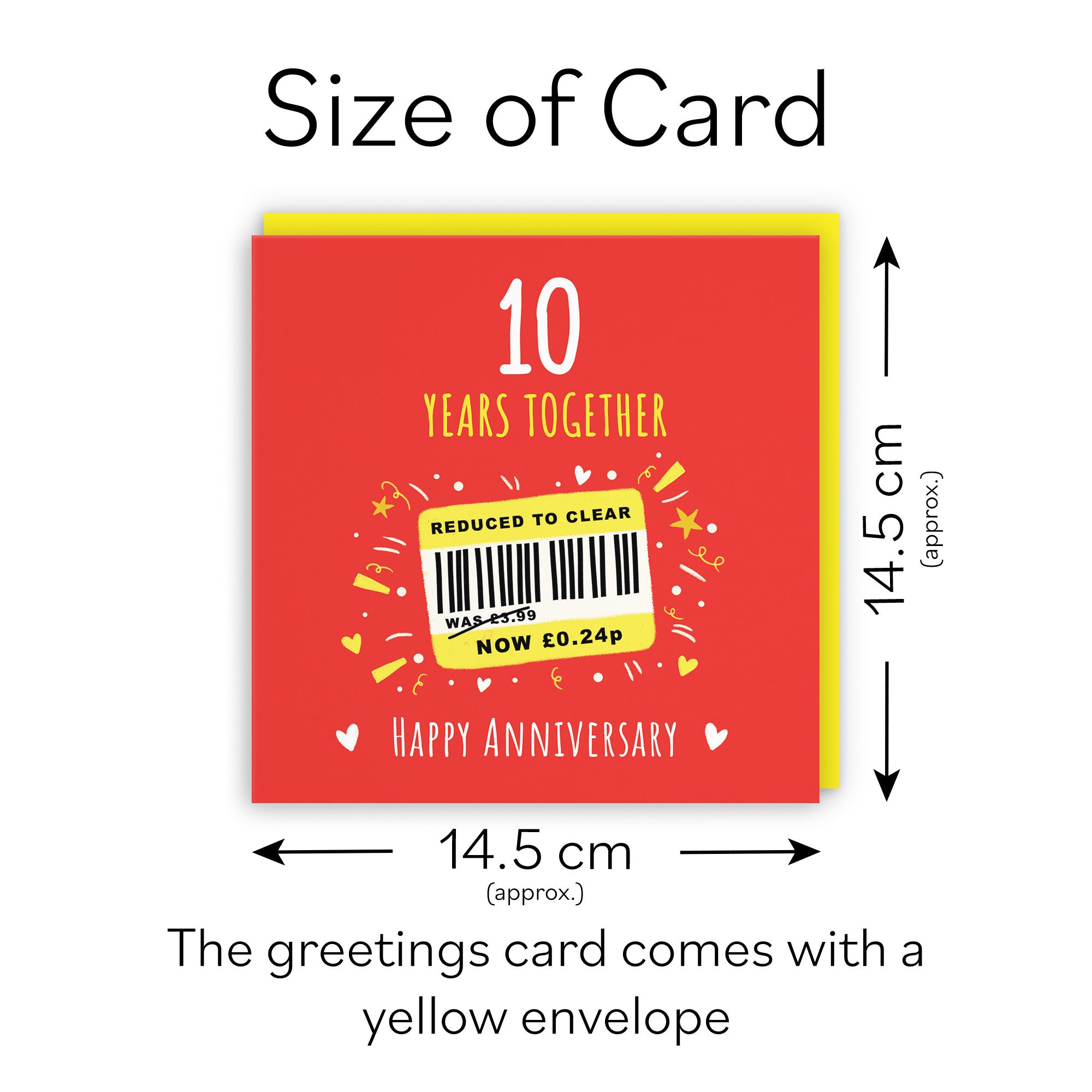 10th Anniversary Card Reduced To Clear Moments - Default Title (BS00253)