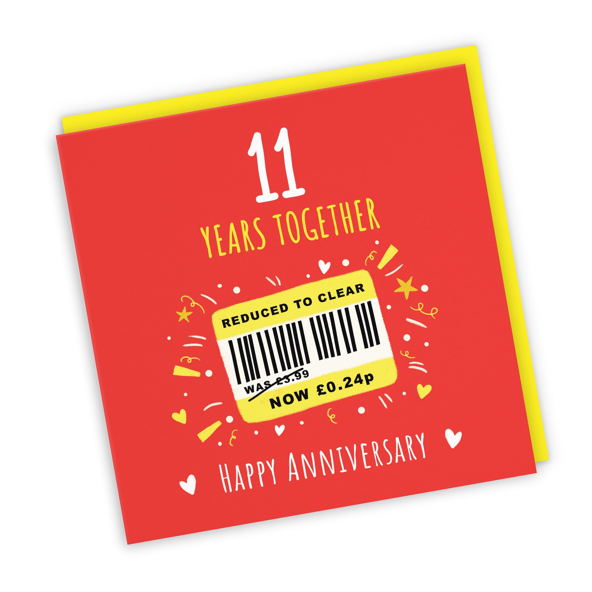 11th Anniversary Card Reduced To Clear Moments - Default Title (BS00254)