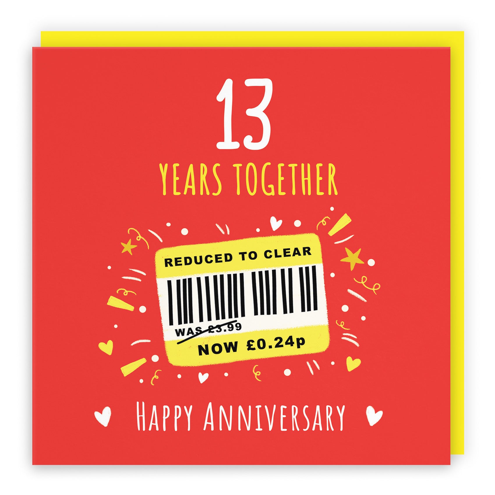 13th Anniversary Card Reduced To Clear Moments - Default Title (BS00256)