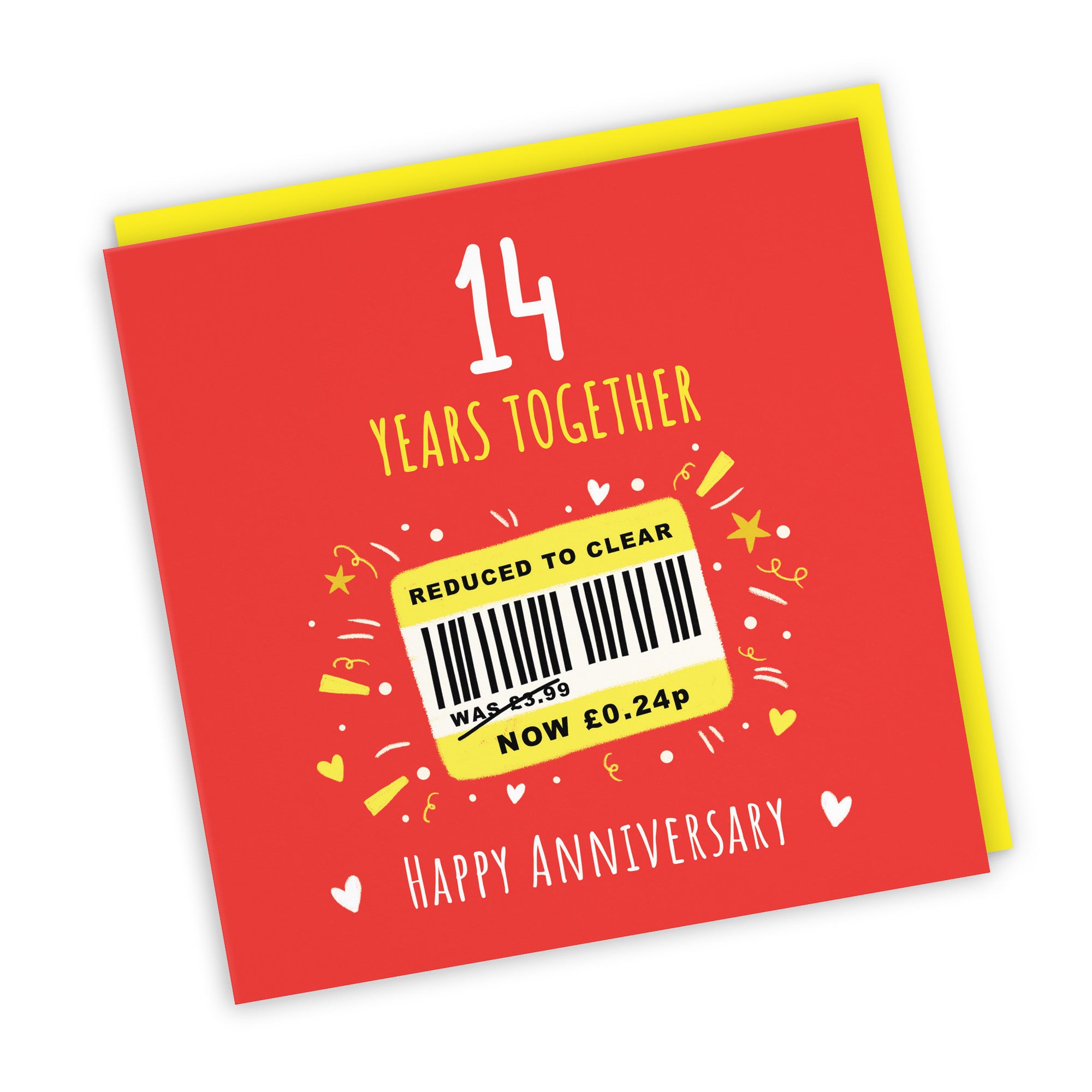 14th Anniversary Card Reduced To Clear Moments - Default Title (BS00257)