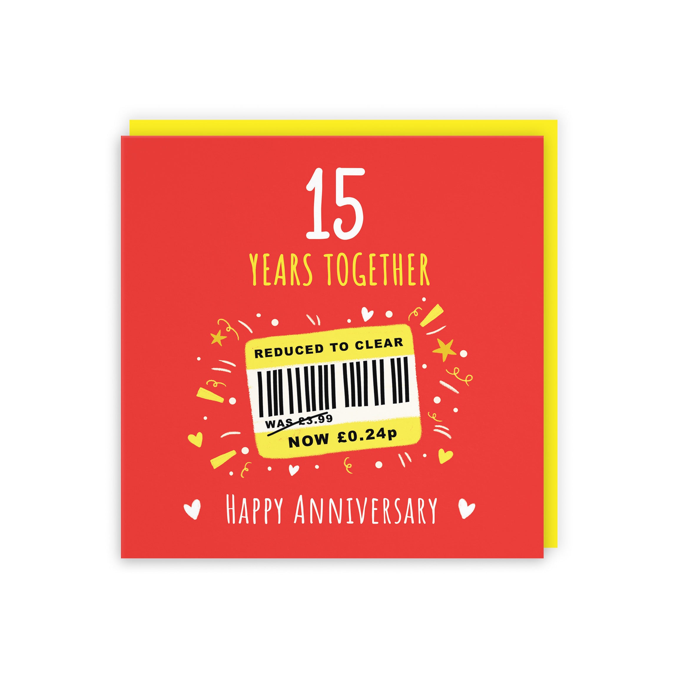 15th Anniversary Card Reduced To Clear Moments - Default Title (BS00258)