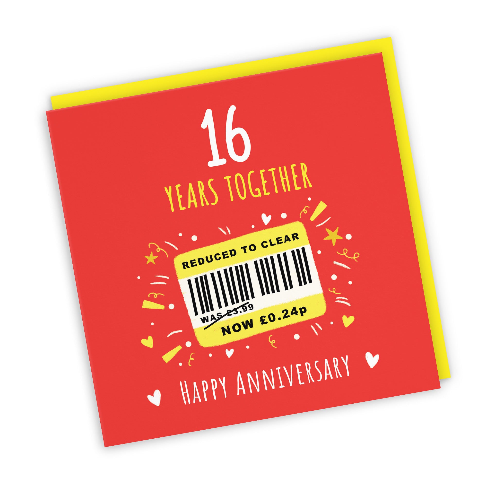 16th Anniversary Card Reduced To Clear Moments - Default Title (BS00259)