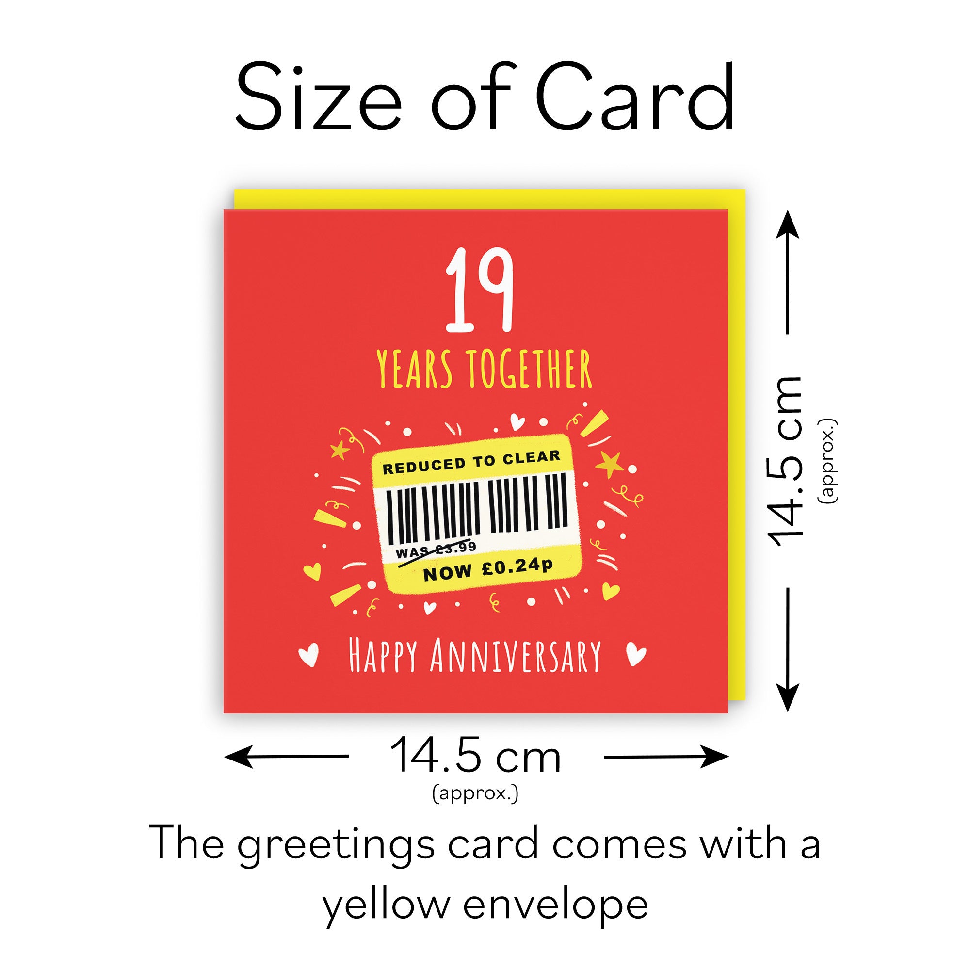 19th Anniversary Card Reduced To Clear Moments - Default Title (BS00262)