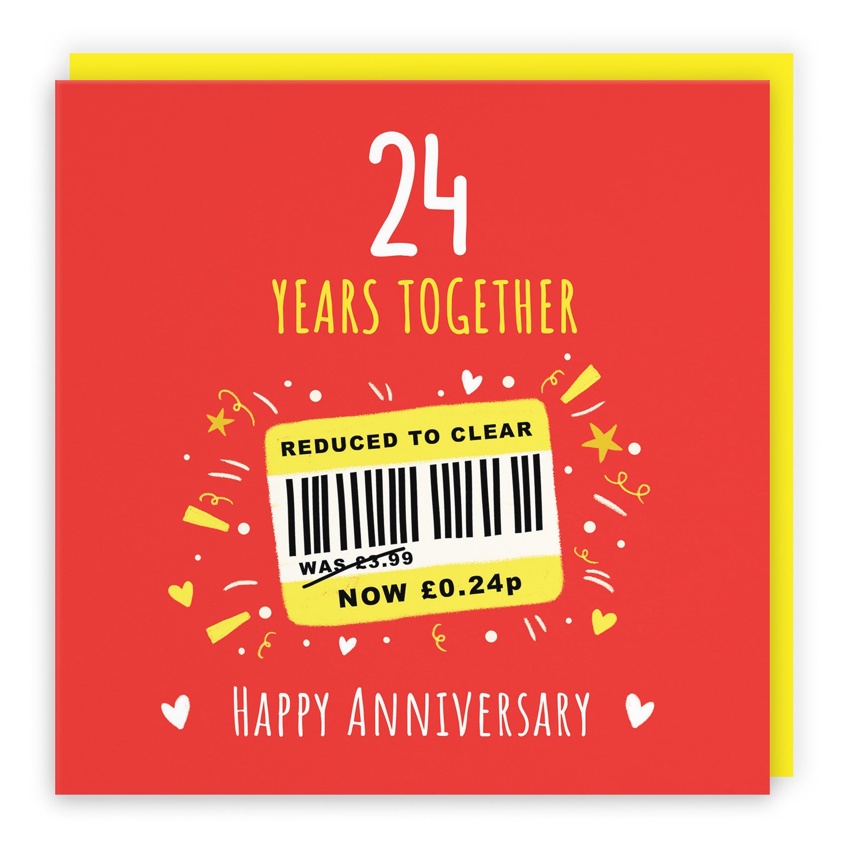 24th Anniversary Card Reduced To Clear Moments - Default Title (BS00267)