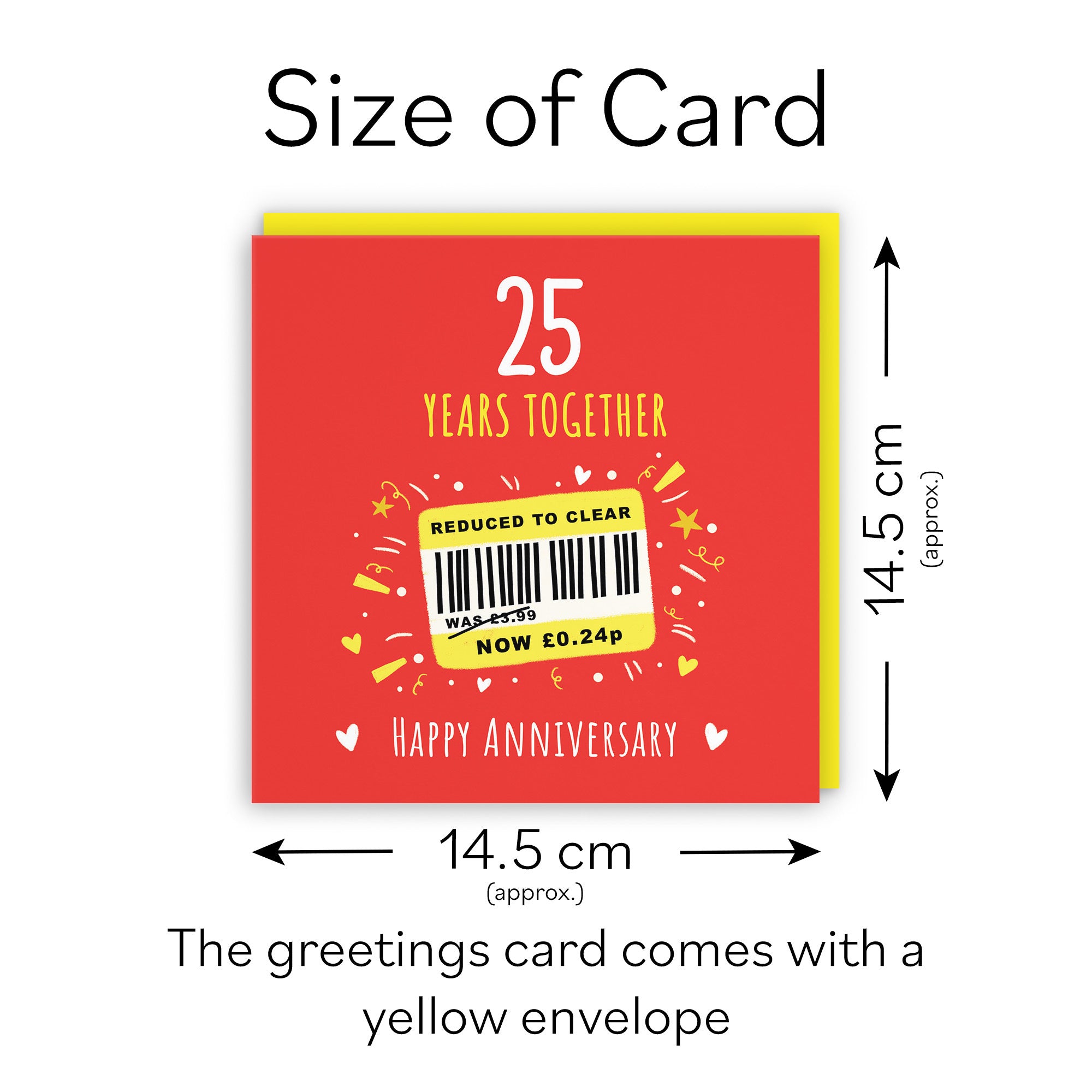 25th Anniversary Card Reduced To Clear Moments - Default Title (BS00268)