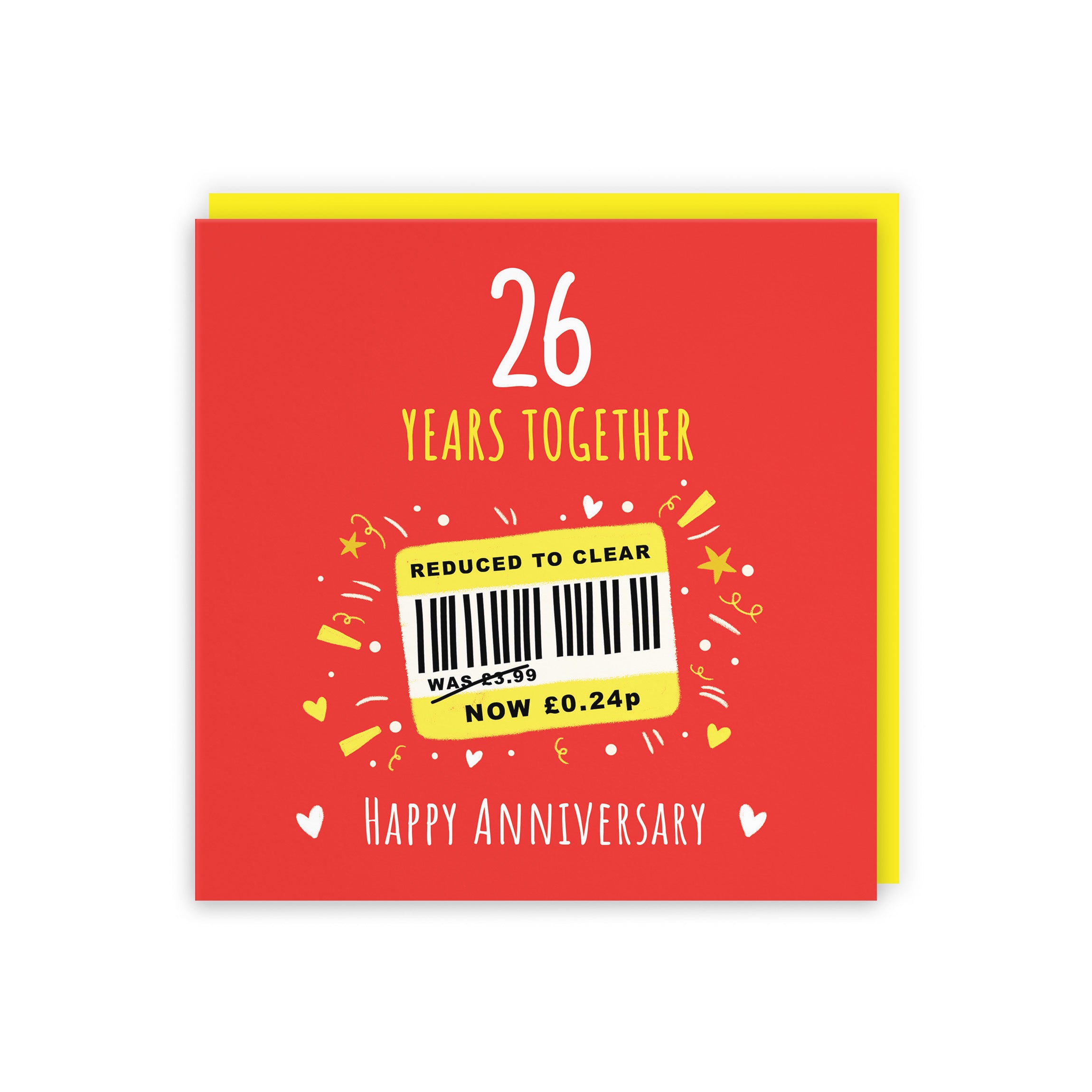 26th Anniversary Card Reduced To Clear Moments - Default Title (BS00269)