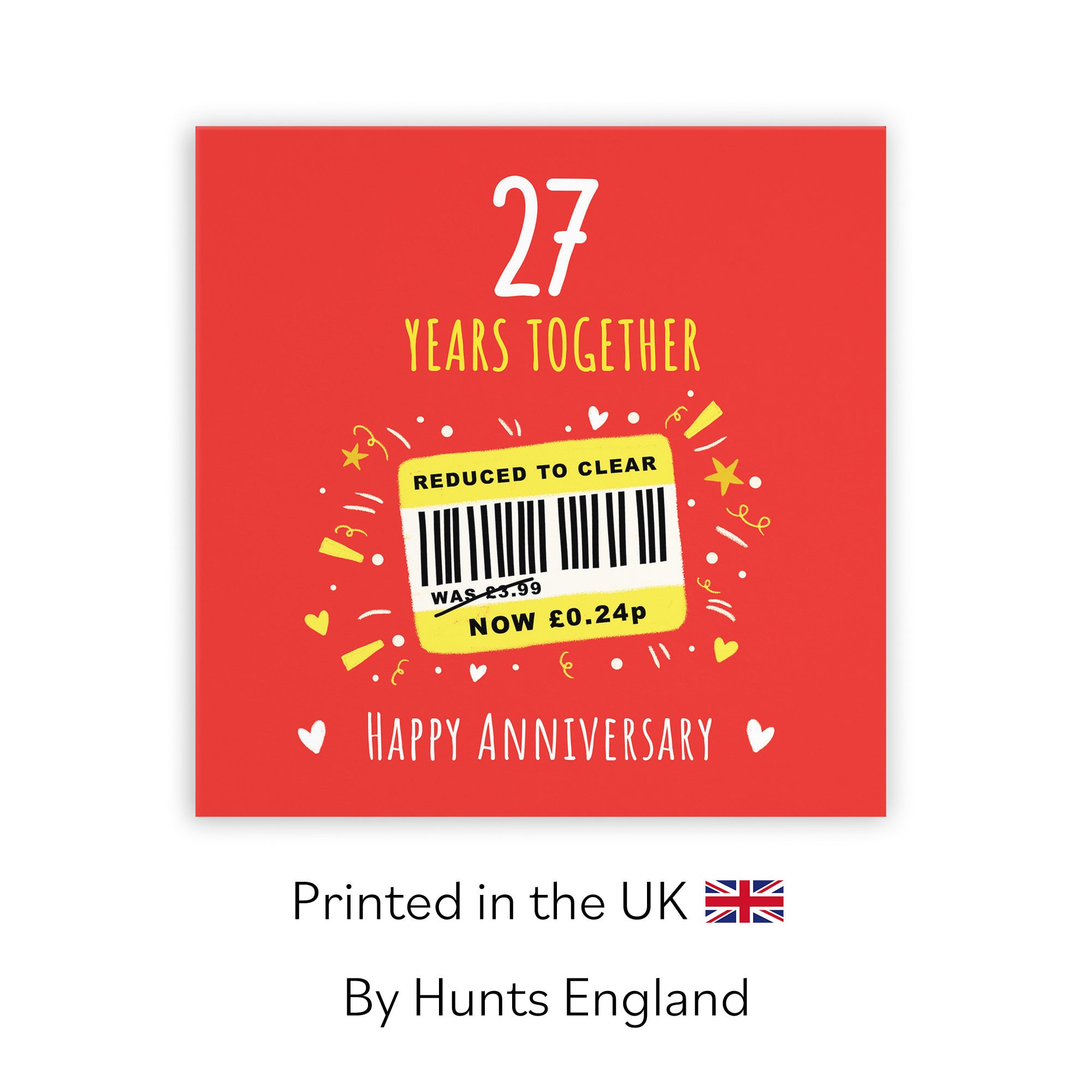 27th Anniversary Card Reduced To Clear Moments - Default Title (BS00270)