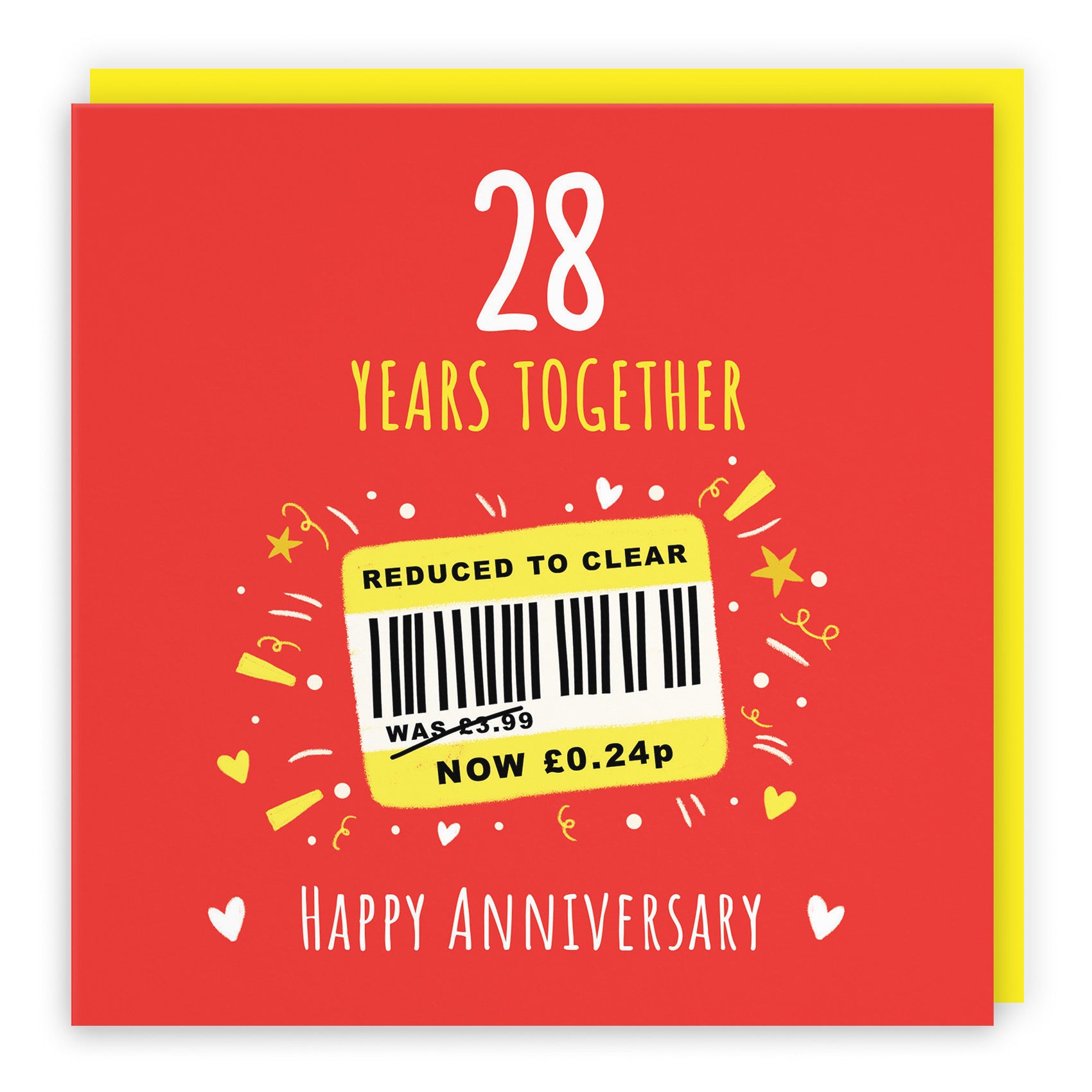 28th Anniversary Card Reduced To Clear Moments - Default Title (BS00271)