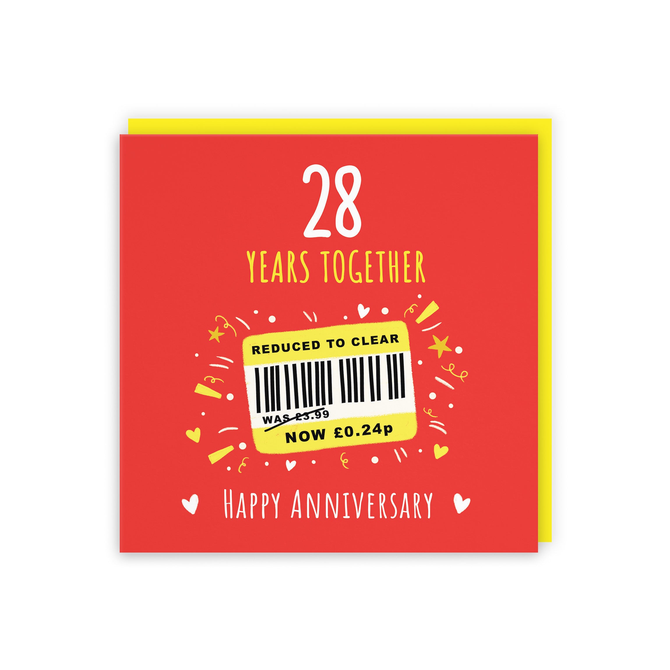 28th Anniversary Card Reduced To Clear Moments - Default Title (BS00271)