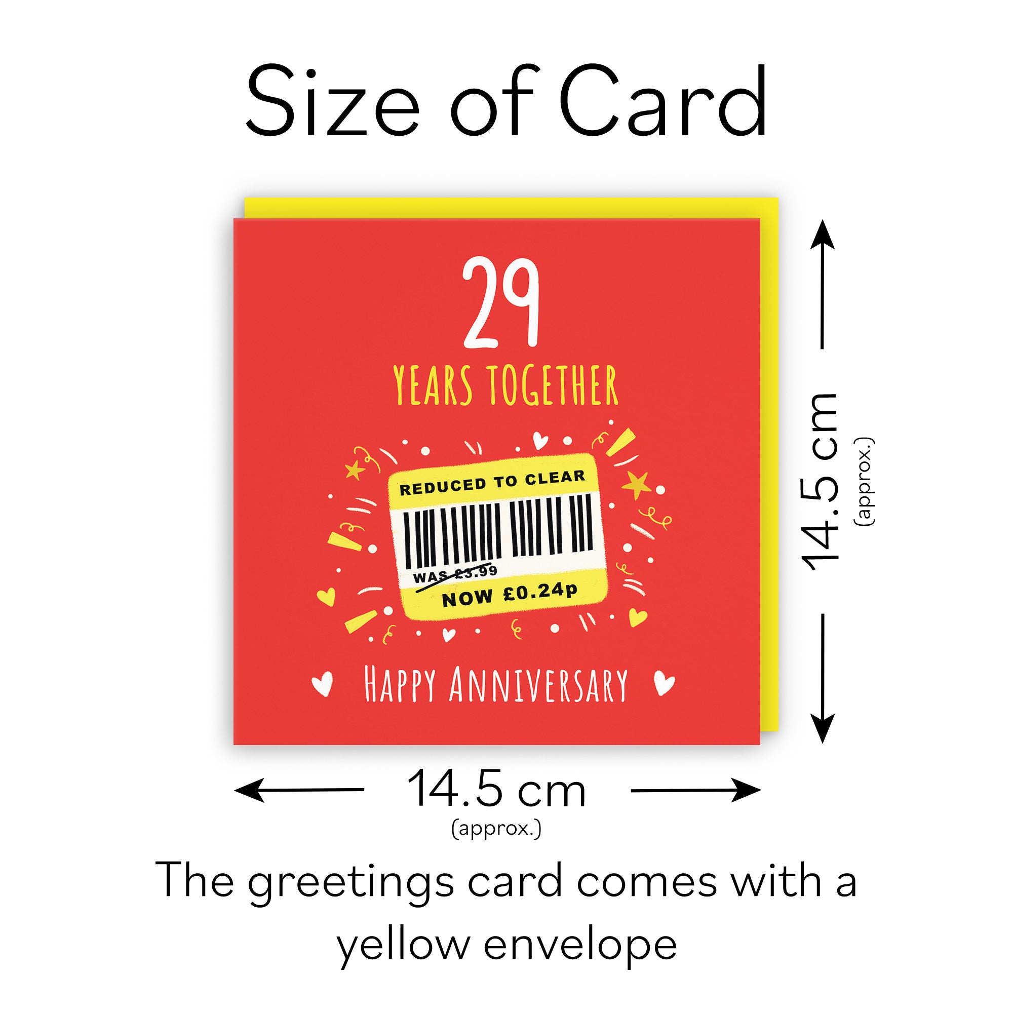29th Anniversary Card Reduced To Clear Moments - Default Title (BS00272)