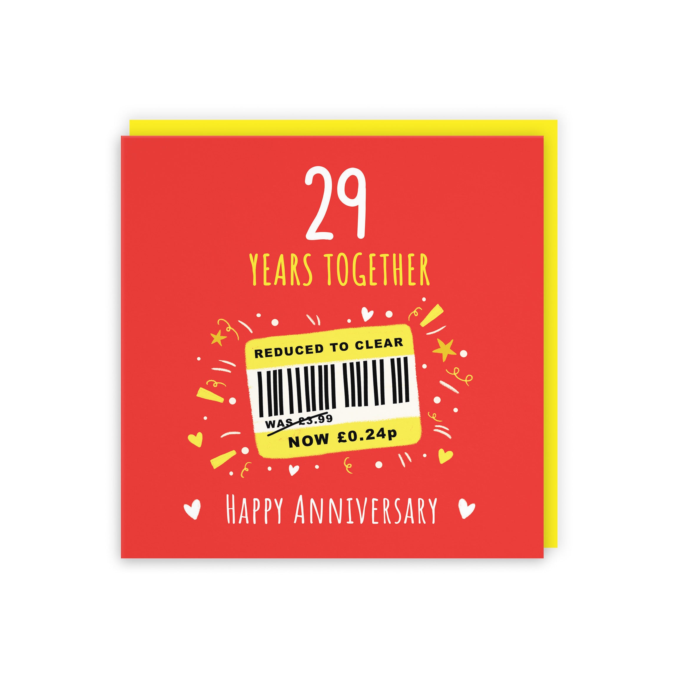 29th Anniversary Card Reduced To Clear Moments - Default Title (BS00272)