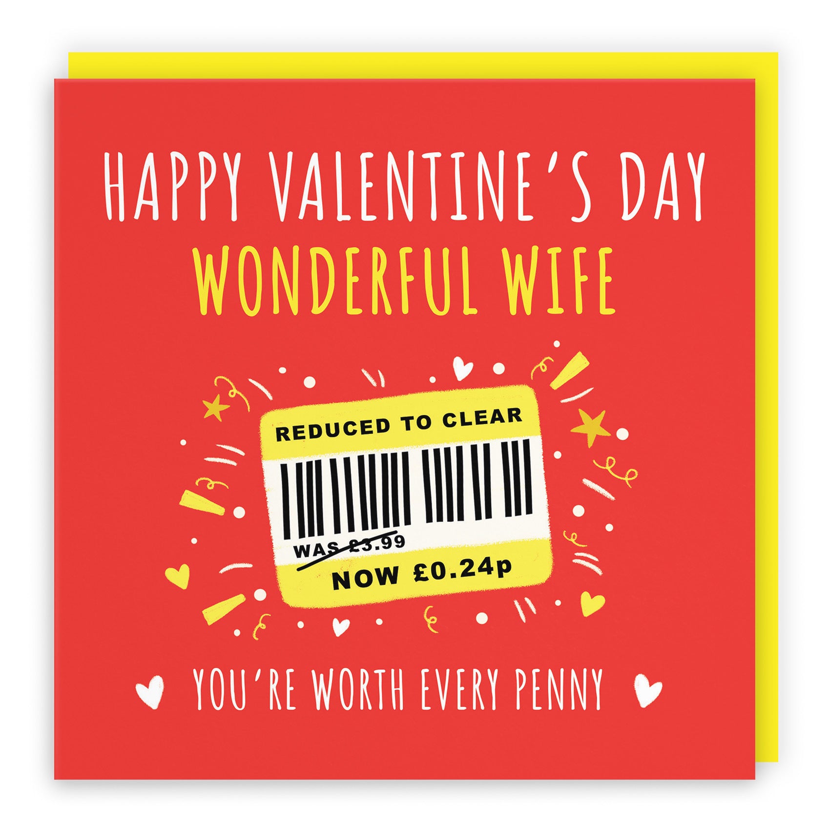 Wife Valentine’s Day Card Reduced To Clear Moments - Default Title (BS00275)