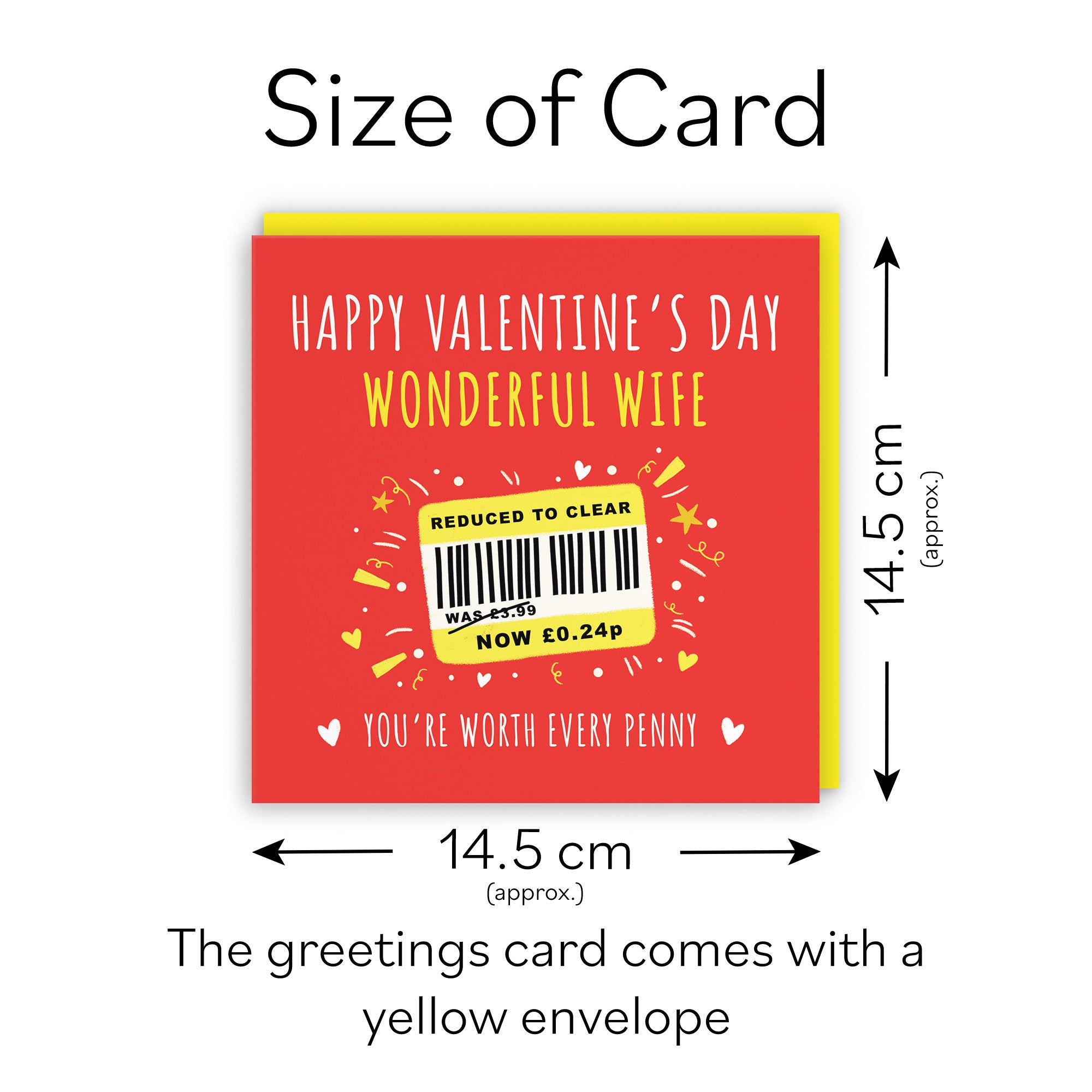 Wife Valentine’s Day Card Reduced To Clear Moments - Default Title (BS00275)