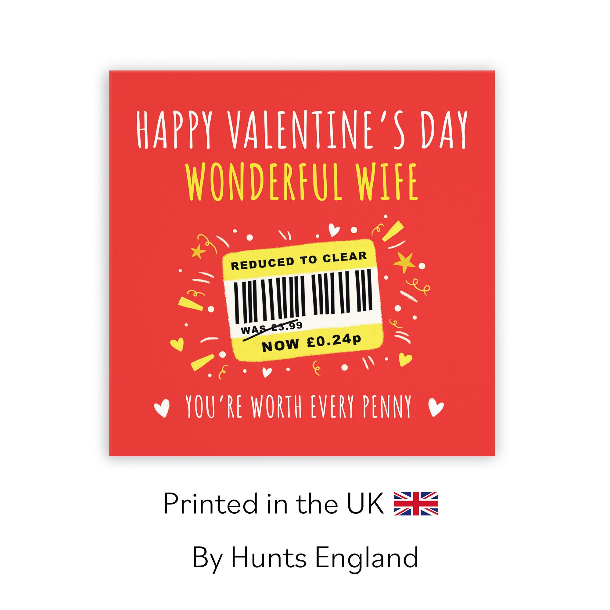 Wife Valentine’s Day Card Reduced To Clear Moments - Default Title (BS00275)