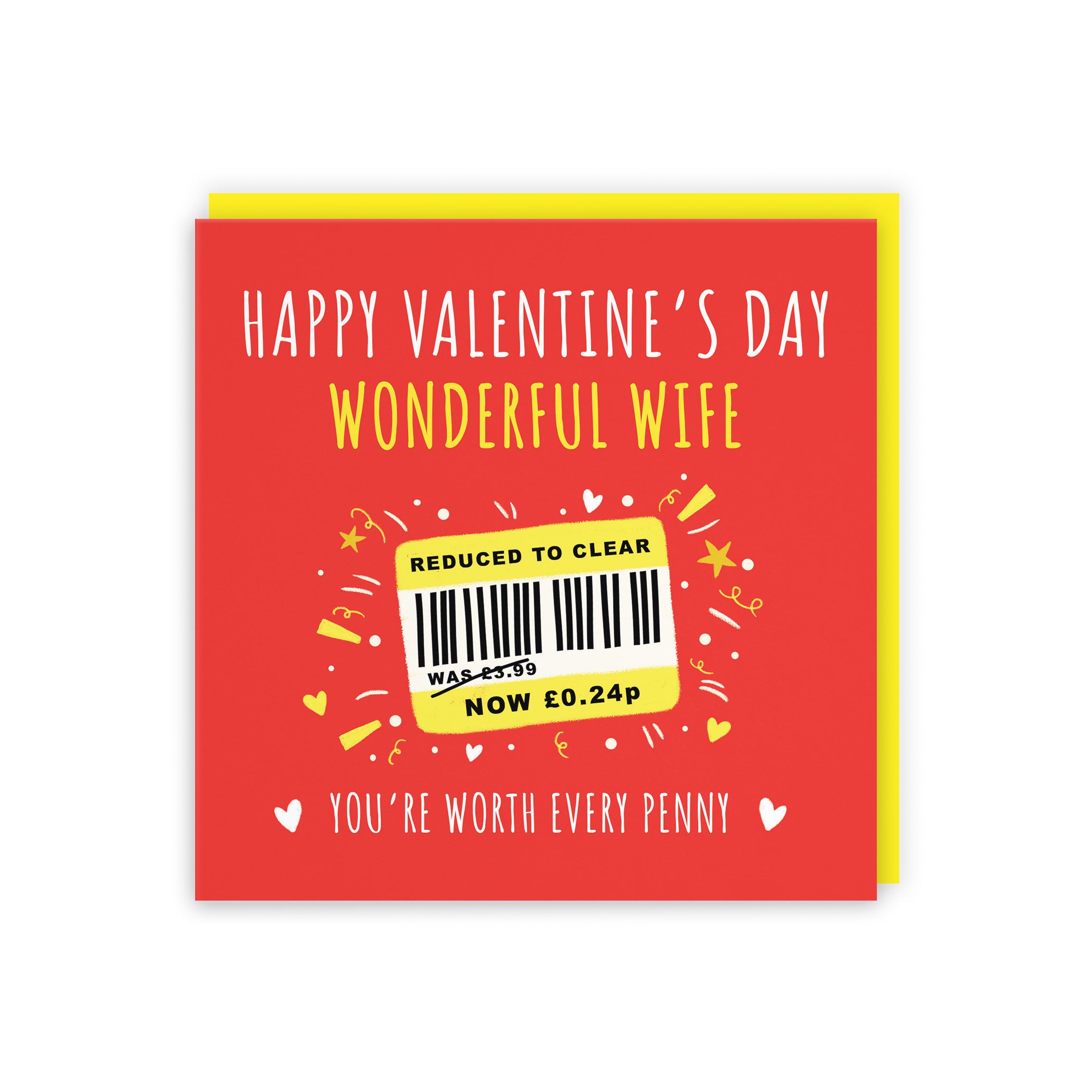Wife Valentine’s Day Card Reduced To Clear Moments - Default Title (BS00275)