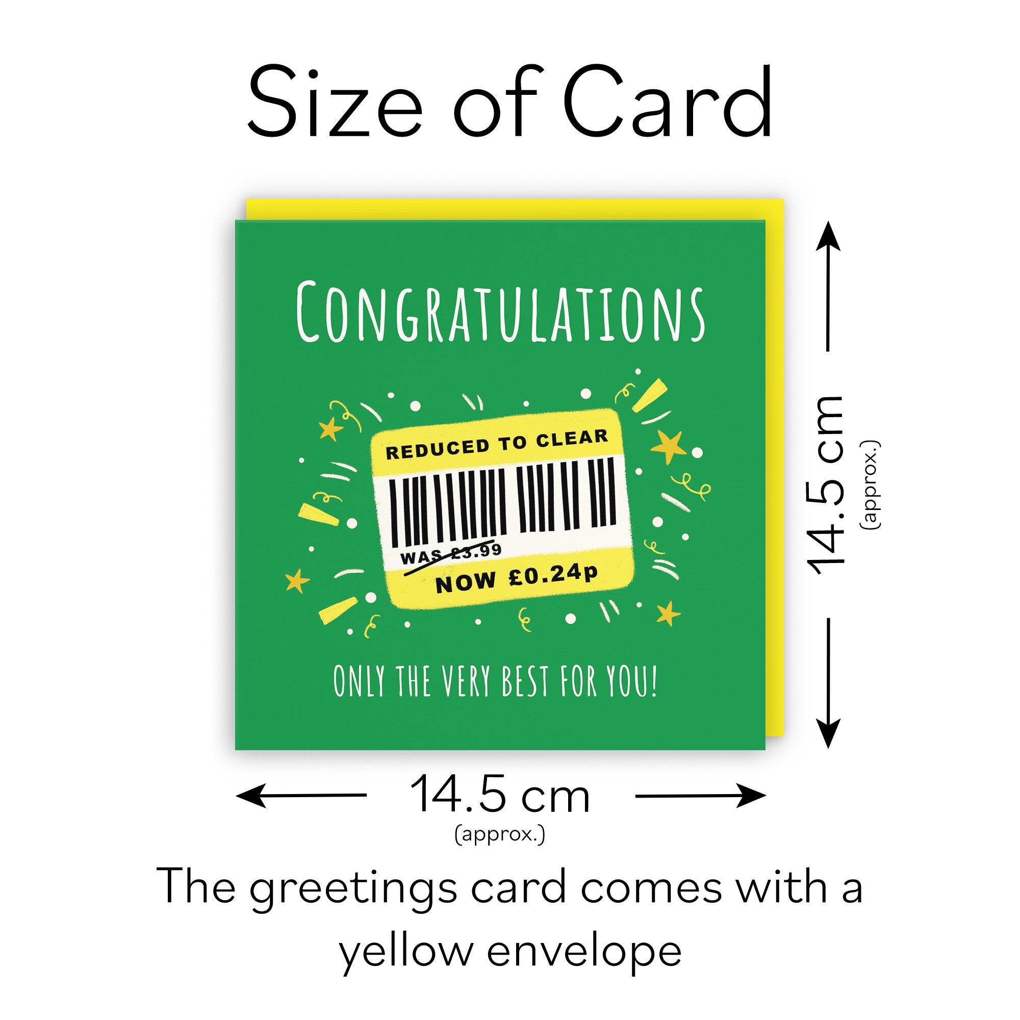 Congratulations Card Reduced To Clear Moments - Default Title (BS00291)