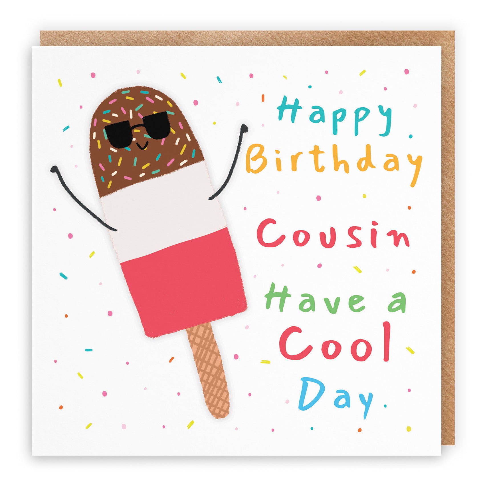 Cousin Birthday Card Ice Lolly Moments - Default Title (BS00309)