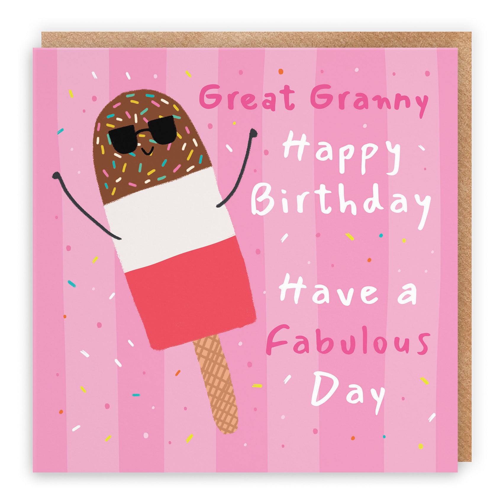 Great Granny Birthday Card Ice Lolly Moments - Default Title (BS00327)