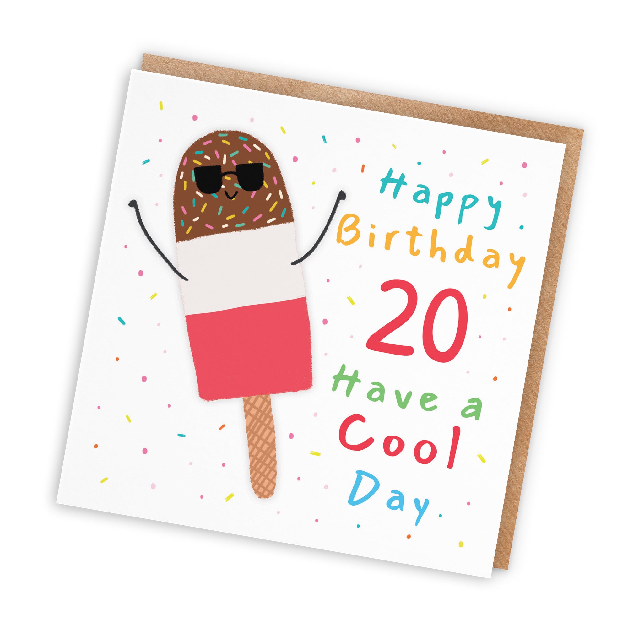 20th Birthday Card Ice Lolly Moments - Default Title (BS00372)