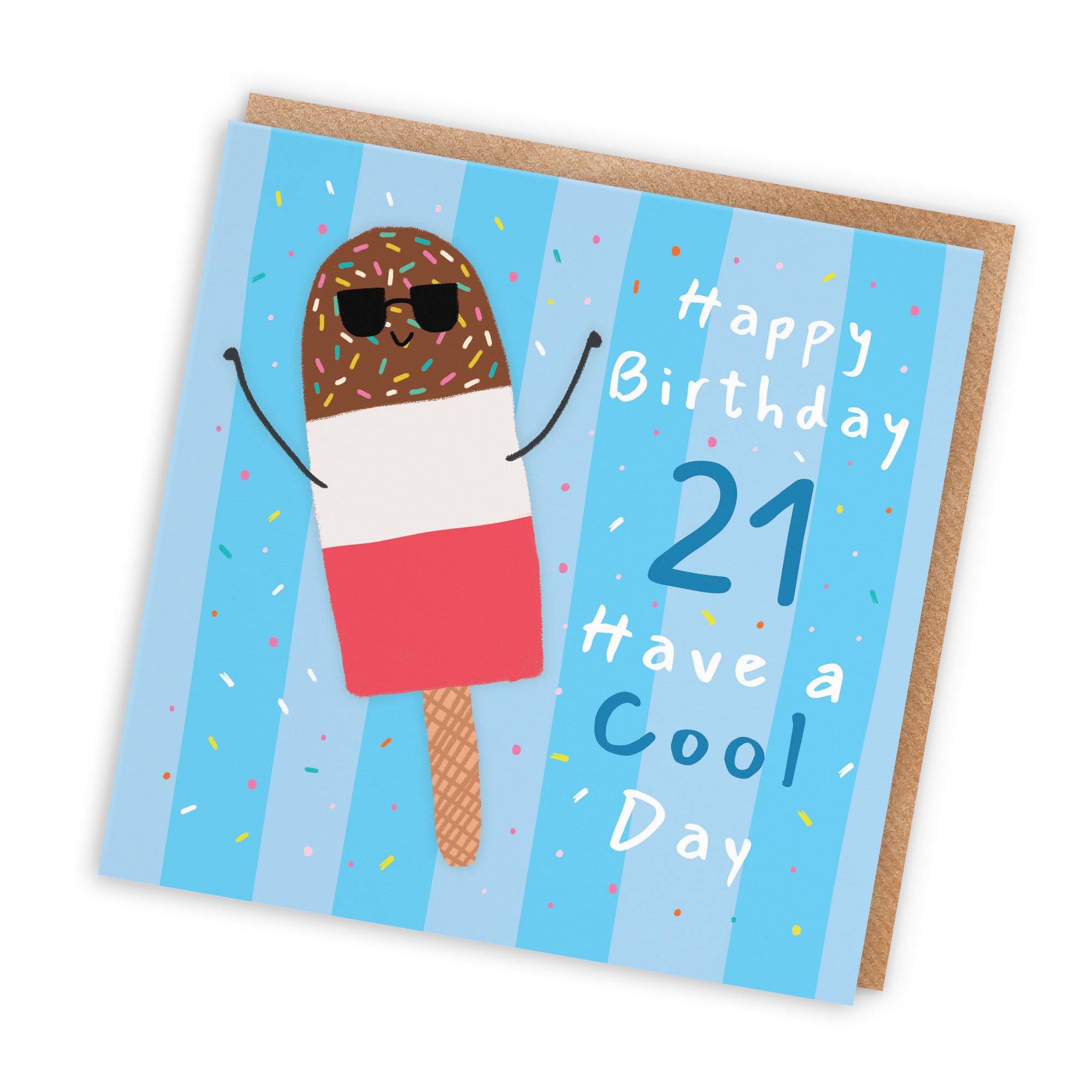 Men's 21st Birthday Card Ice Lolly Moments - Default Title (BS00374)
