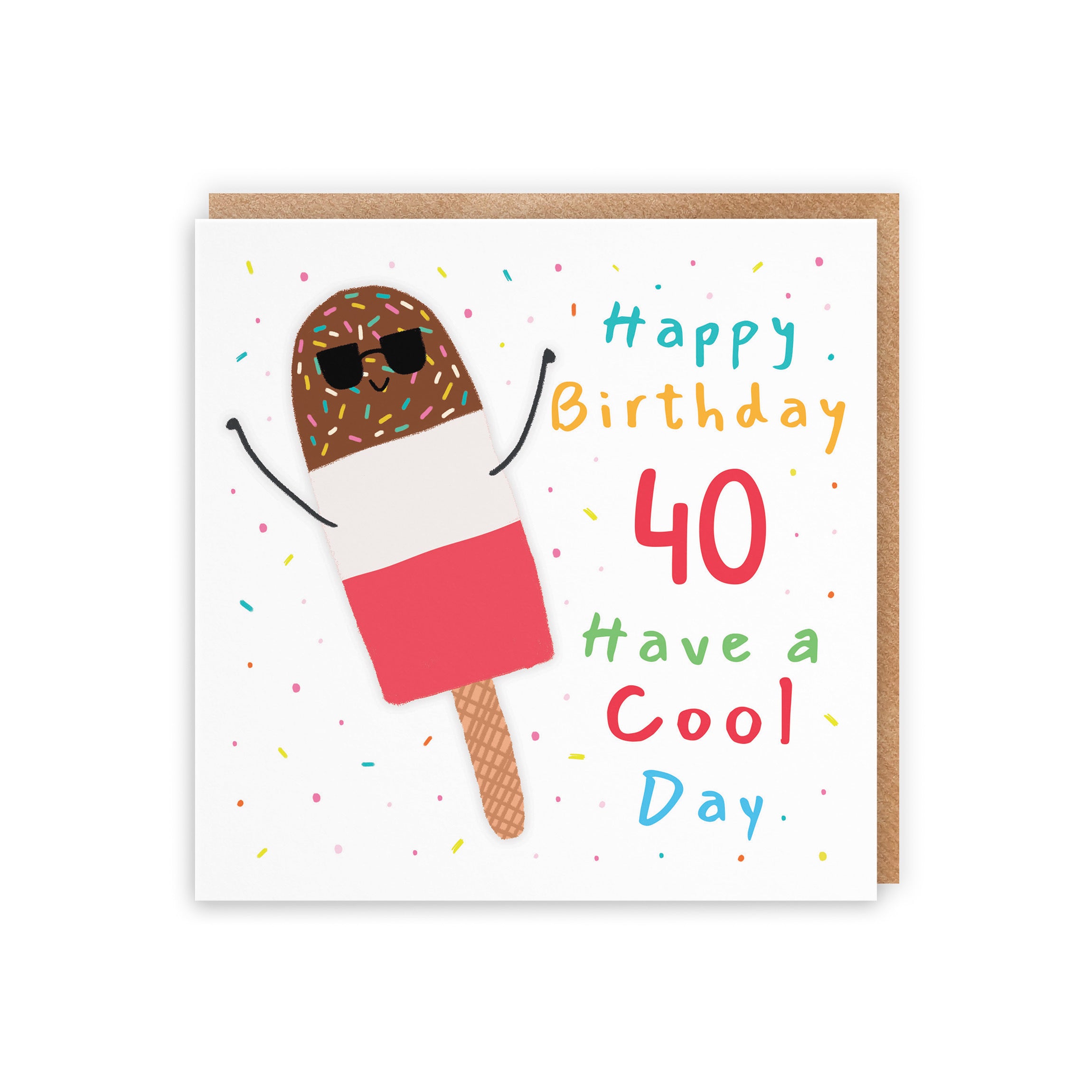 40th Birthday Card Ice Lolly Moments - Default Title (BS00379)