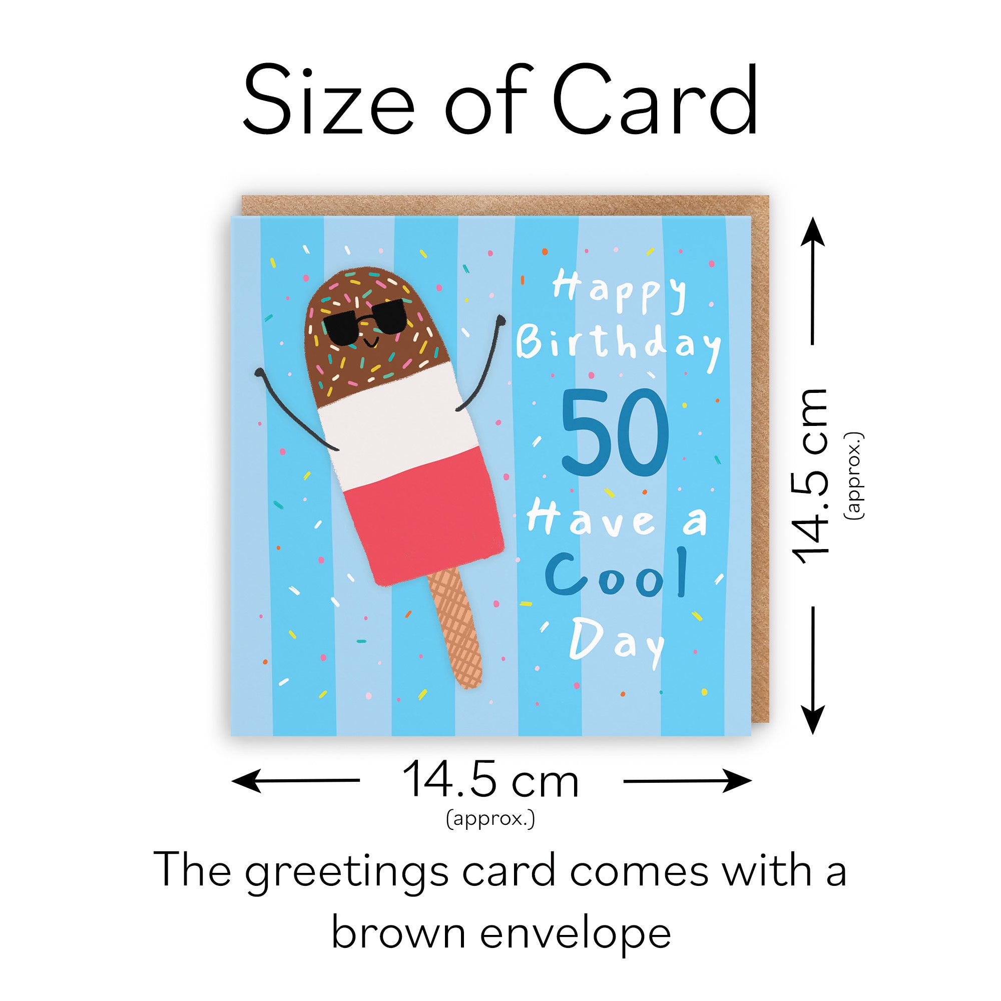 Men's 50th Birthday Card Ice Lolly Moments - Default Title (BS00383)