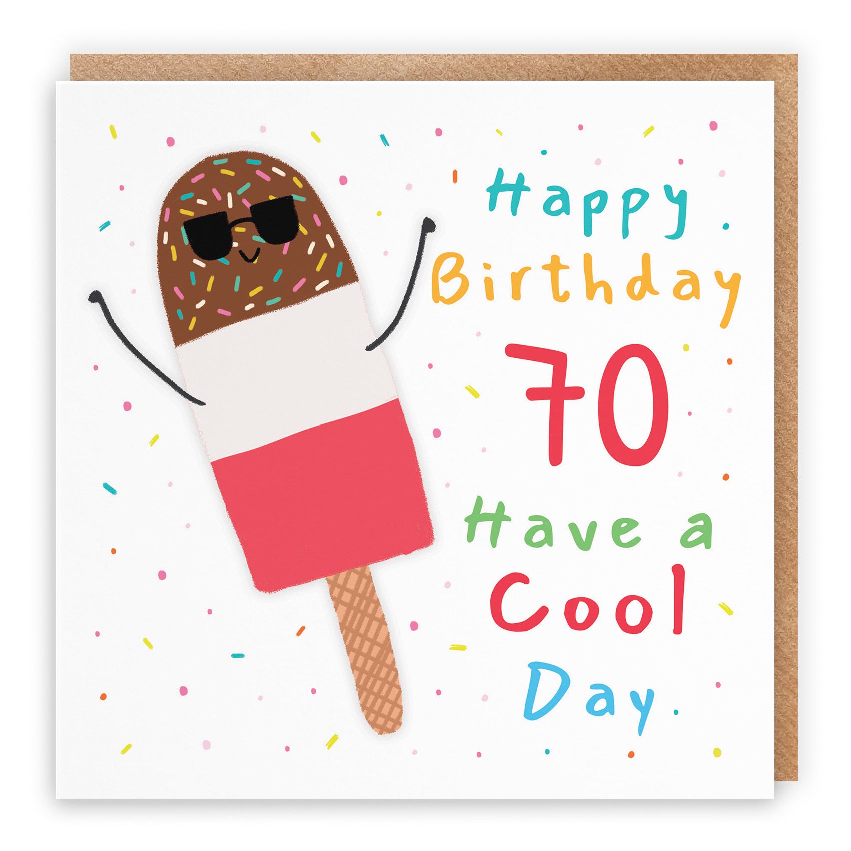 70th Birthday Card Ice Lolly Moments - Default Title (BS00388)