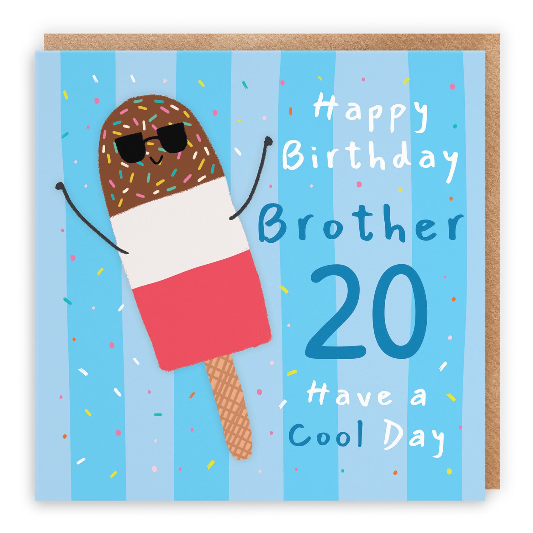 20th Brother Birthday Card Ice Lolly Moments - Default Title (BS00400)