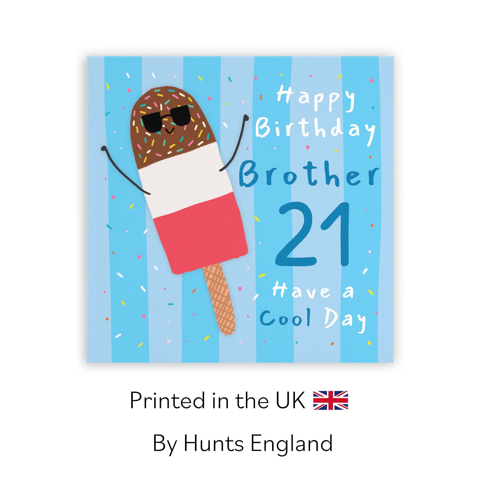 21st Brother Birthday Card Ice Lolly Moments - Default Title (BS00401)