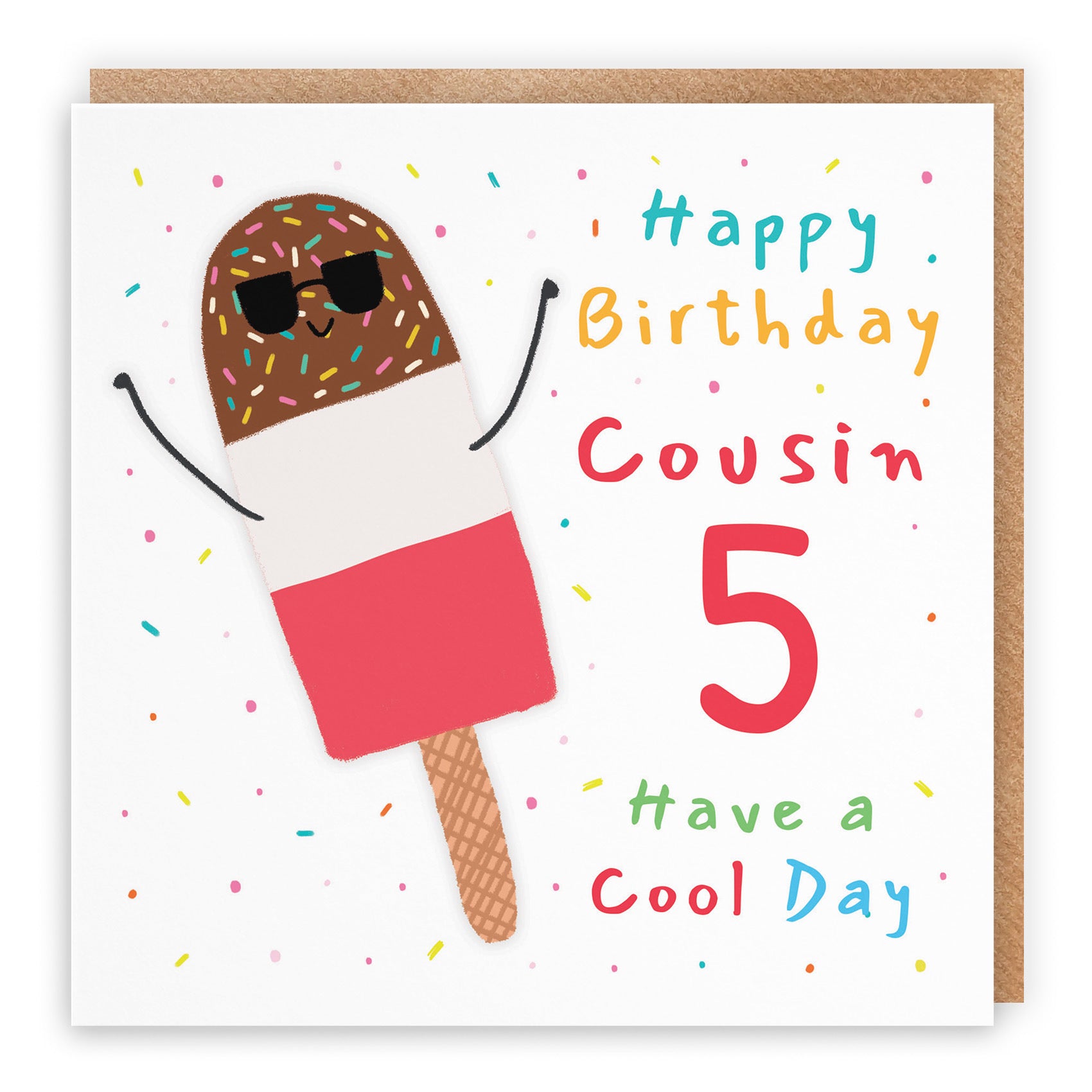 5th Cousin Birthday Card Ice Lolly Moments - Default Title (BS00403)