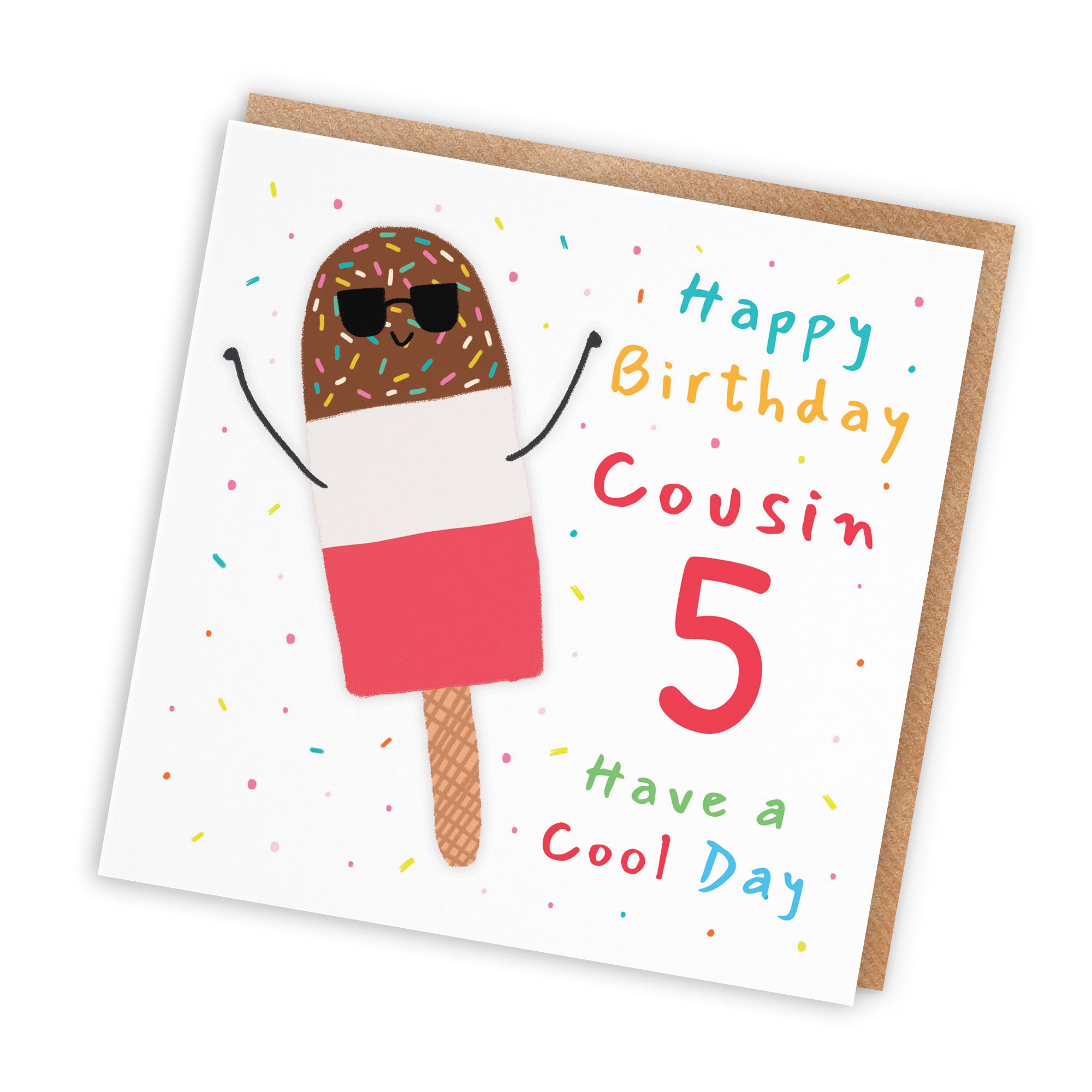 5th Cousin Birthday Card Ice Lolly Moments - Default Title (BS00403)