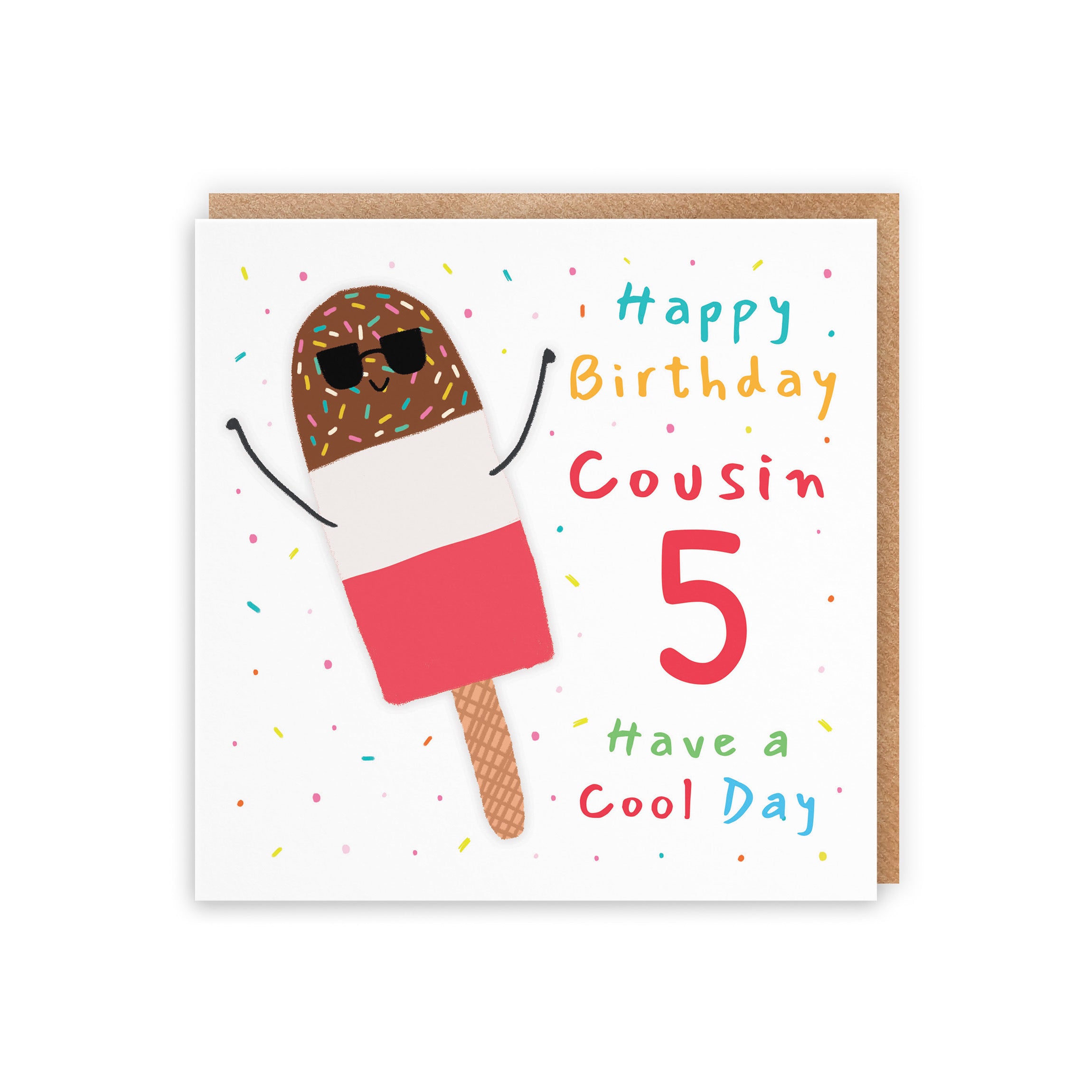 5th Cousin Birthday Card Ice Lolly Moments - Default Title (BS00403)