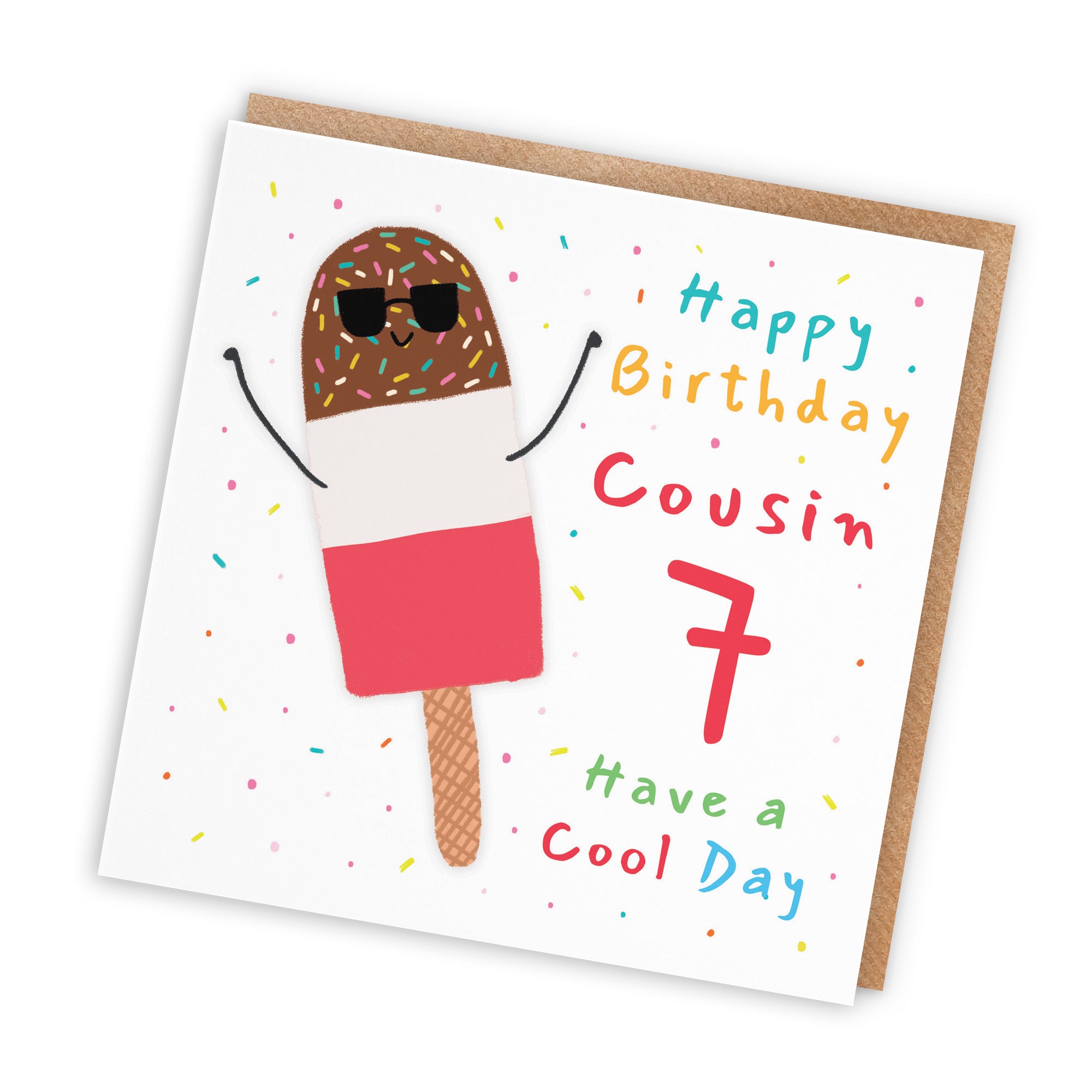 7th Cousin Birthday Card Ice Lolly Moments - Default Title (BS00405)